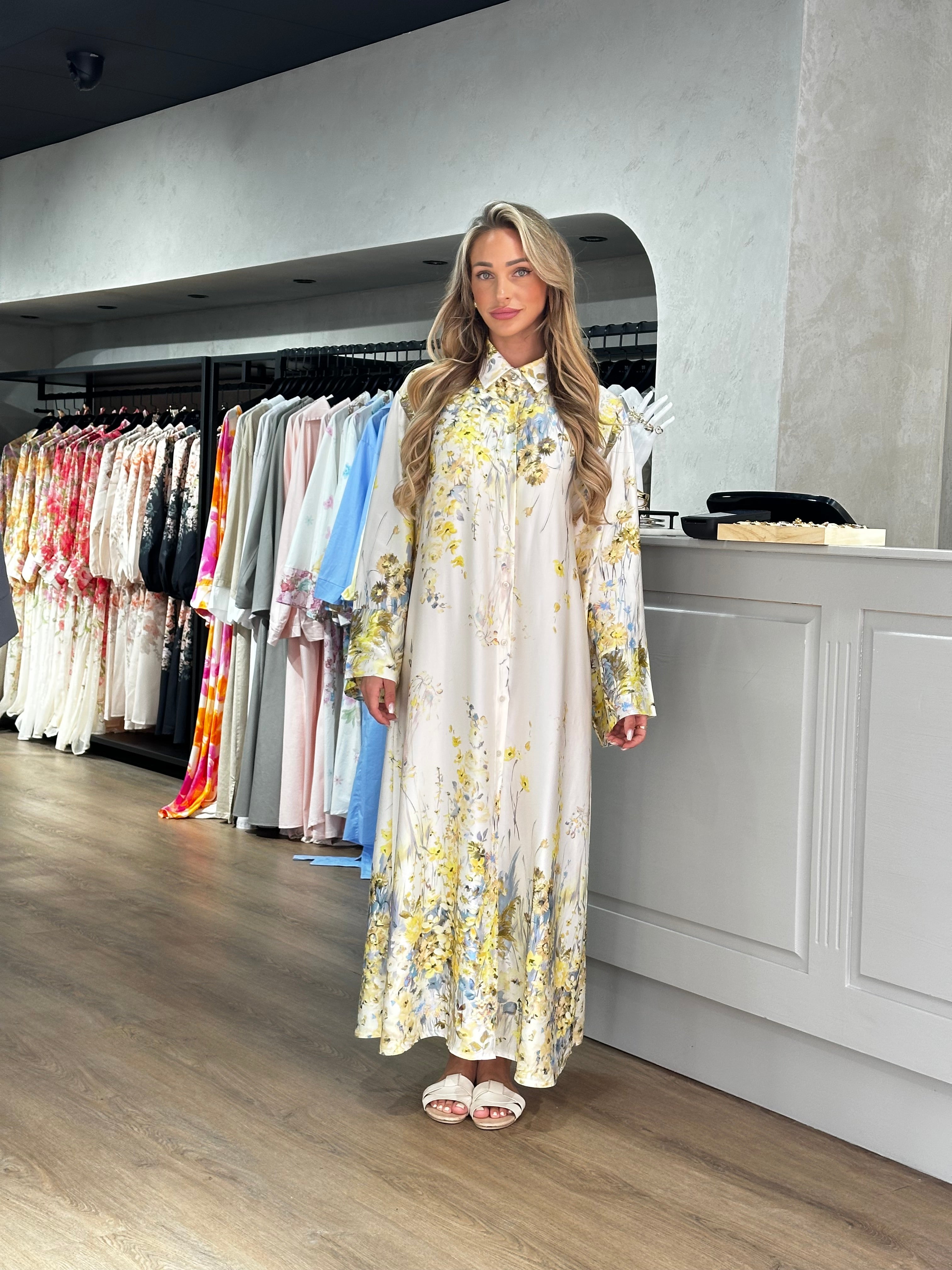 Dress Sim White/Yellow