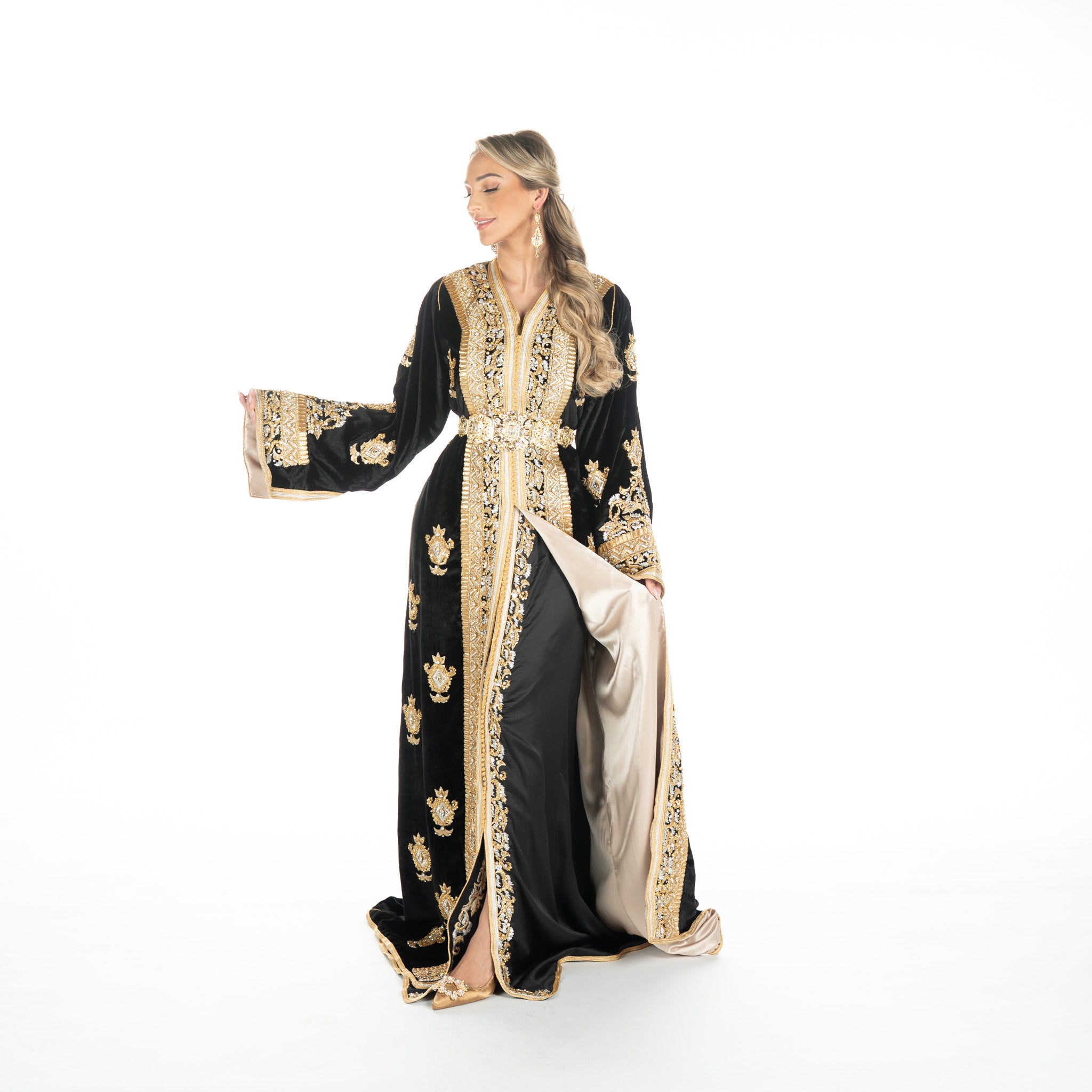 Exclusieve Caftan Aleena Black