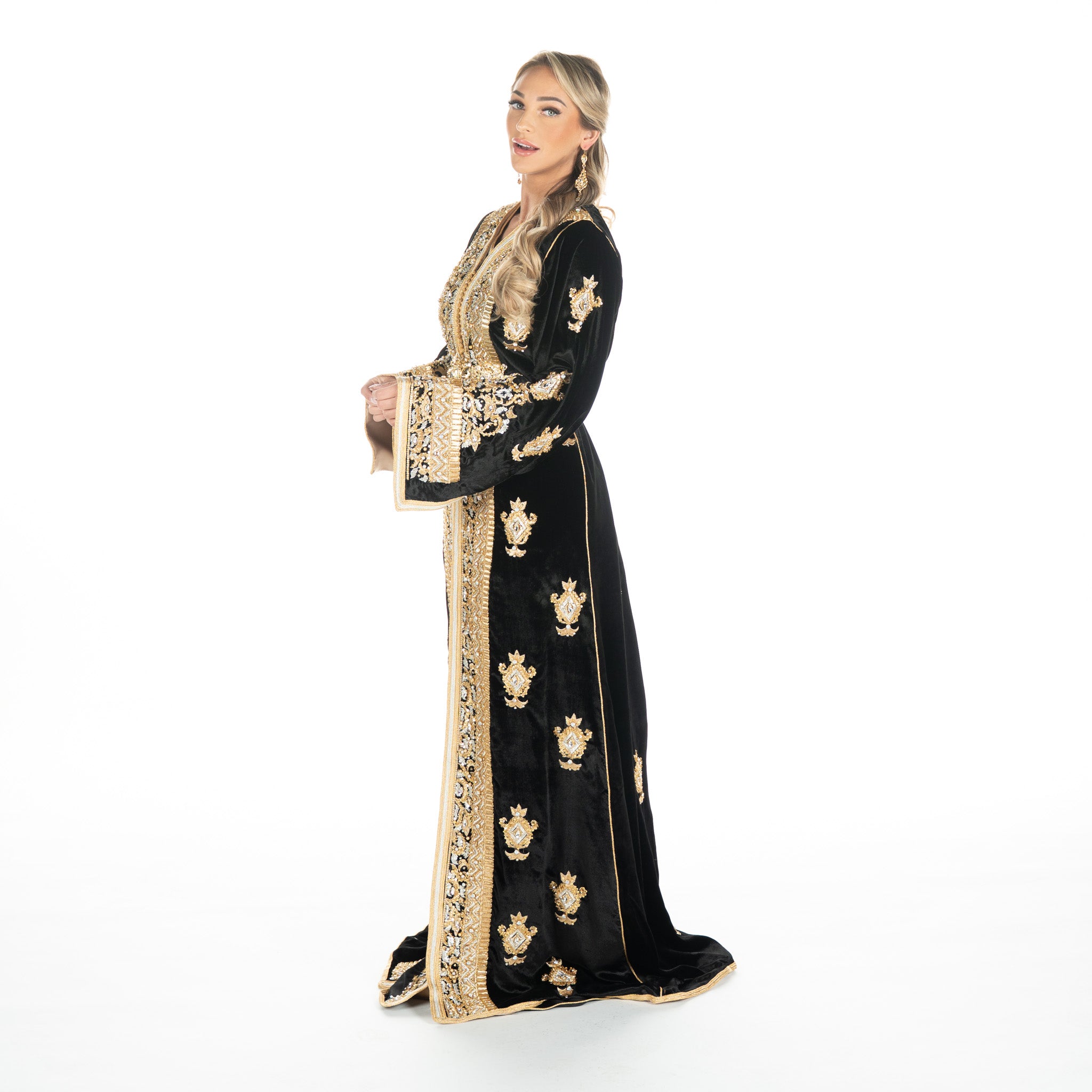 Exclusieve Caftan Aleena Black