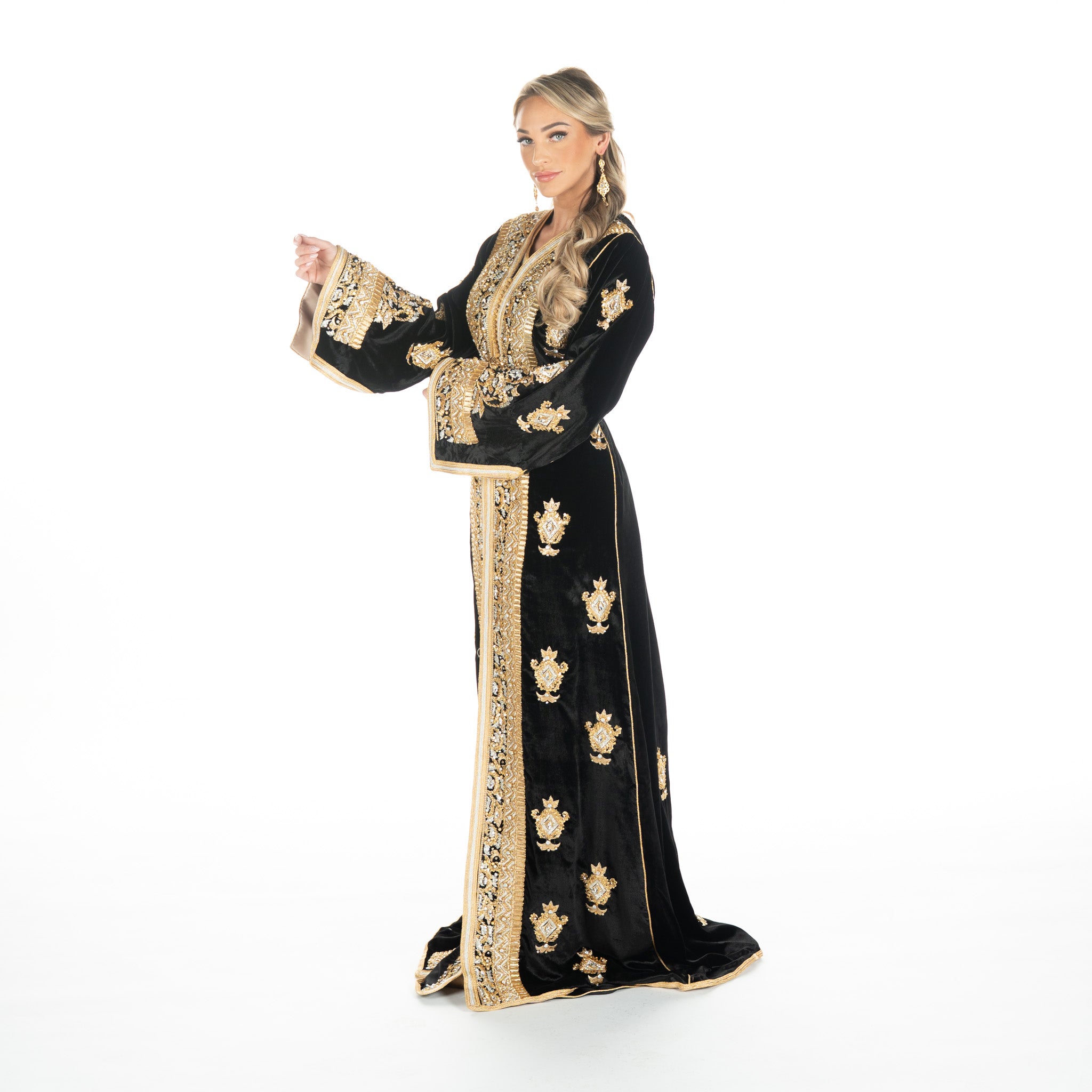 Exclusieve Caftan Aleena Black