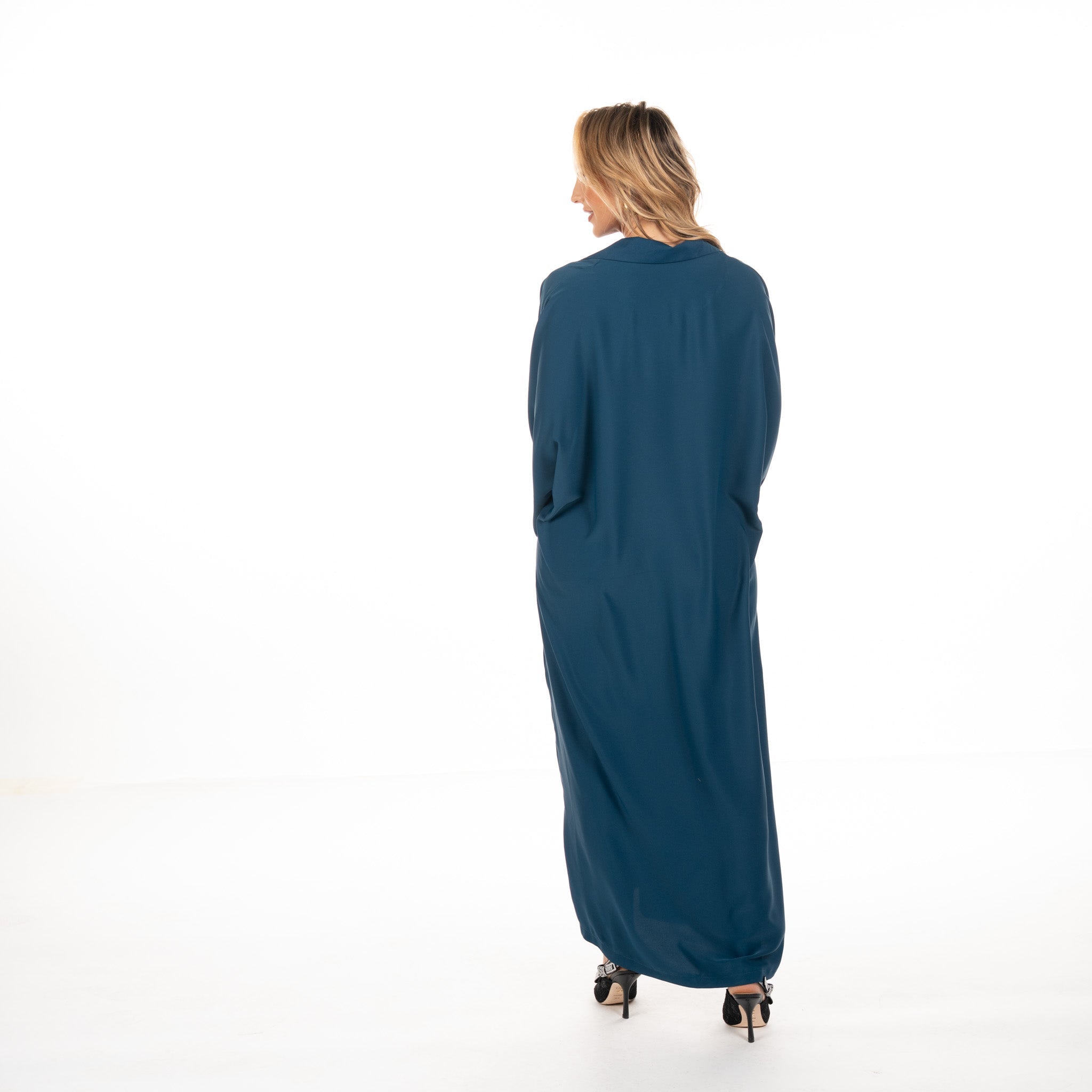 Abaya Sina Blue Petrol