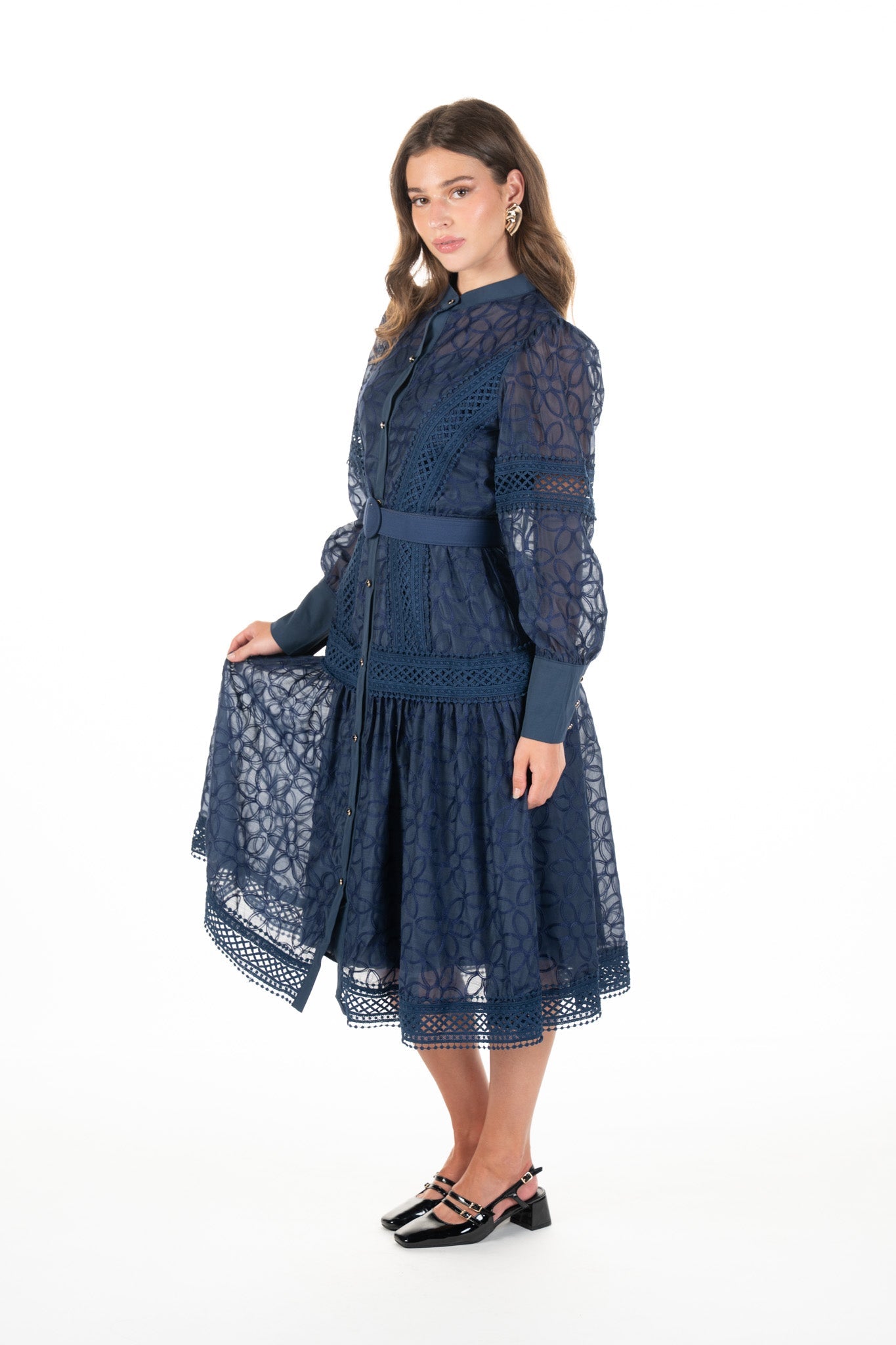 Dress Lila Oxfordblue