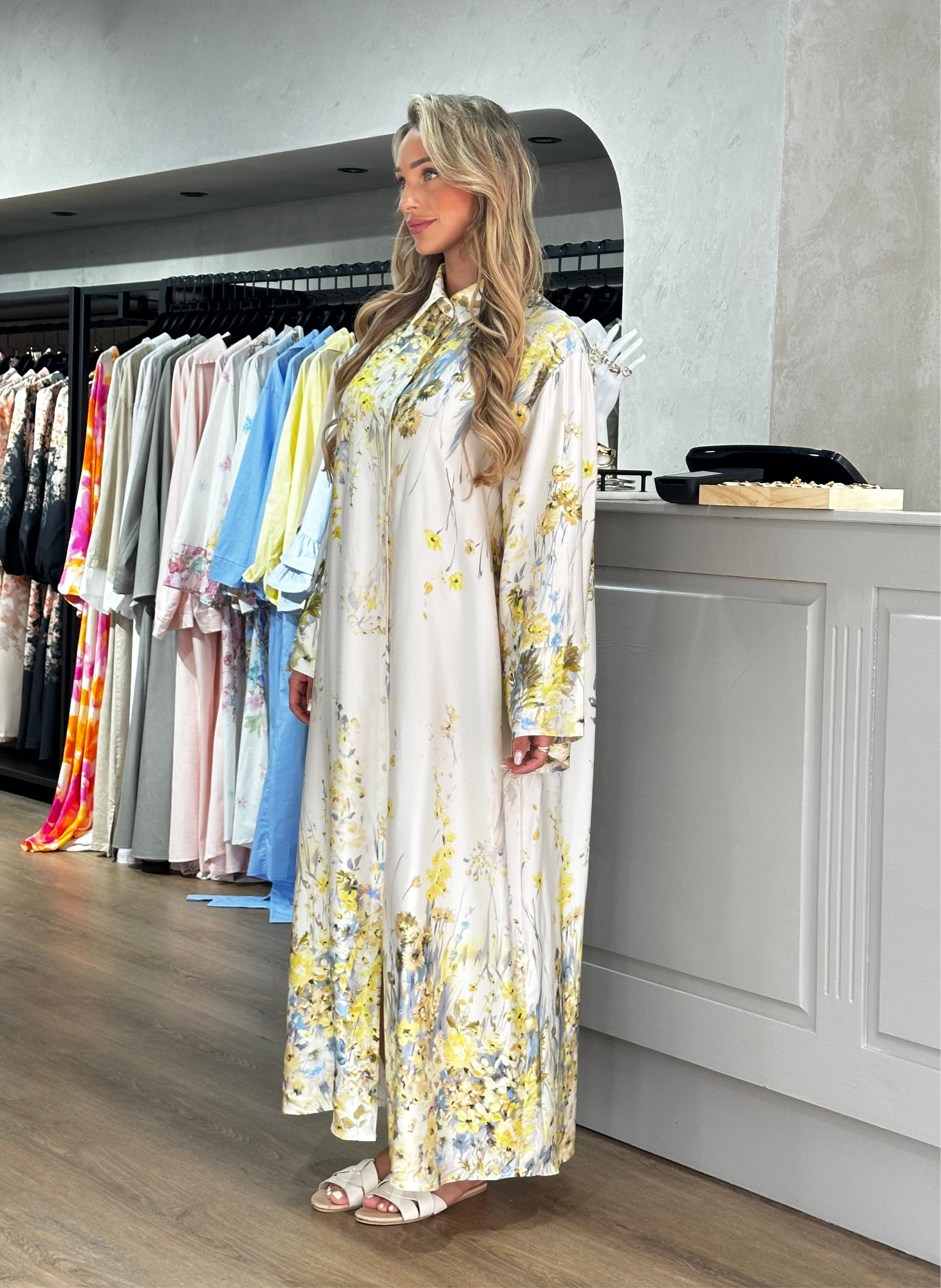 Dress Sim White/Yellow