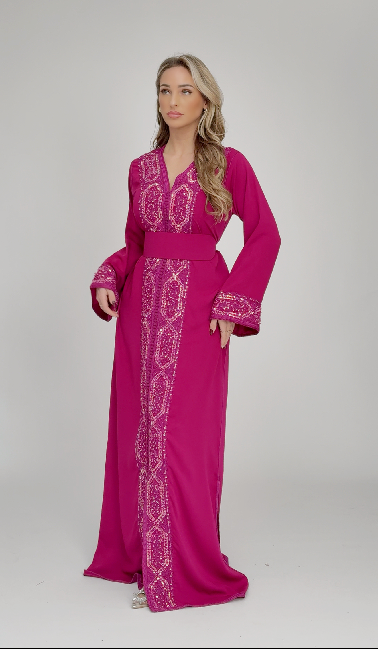 Caftan Rasha Magenta