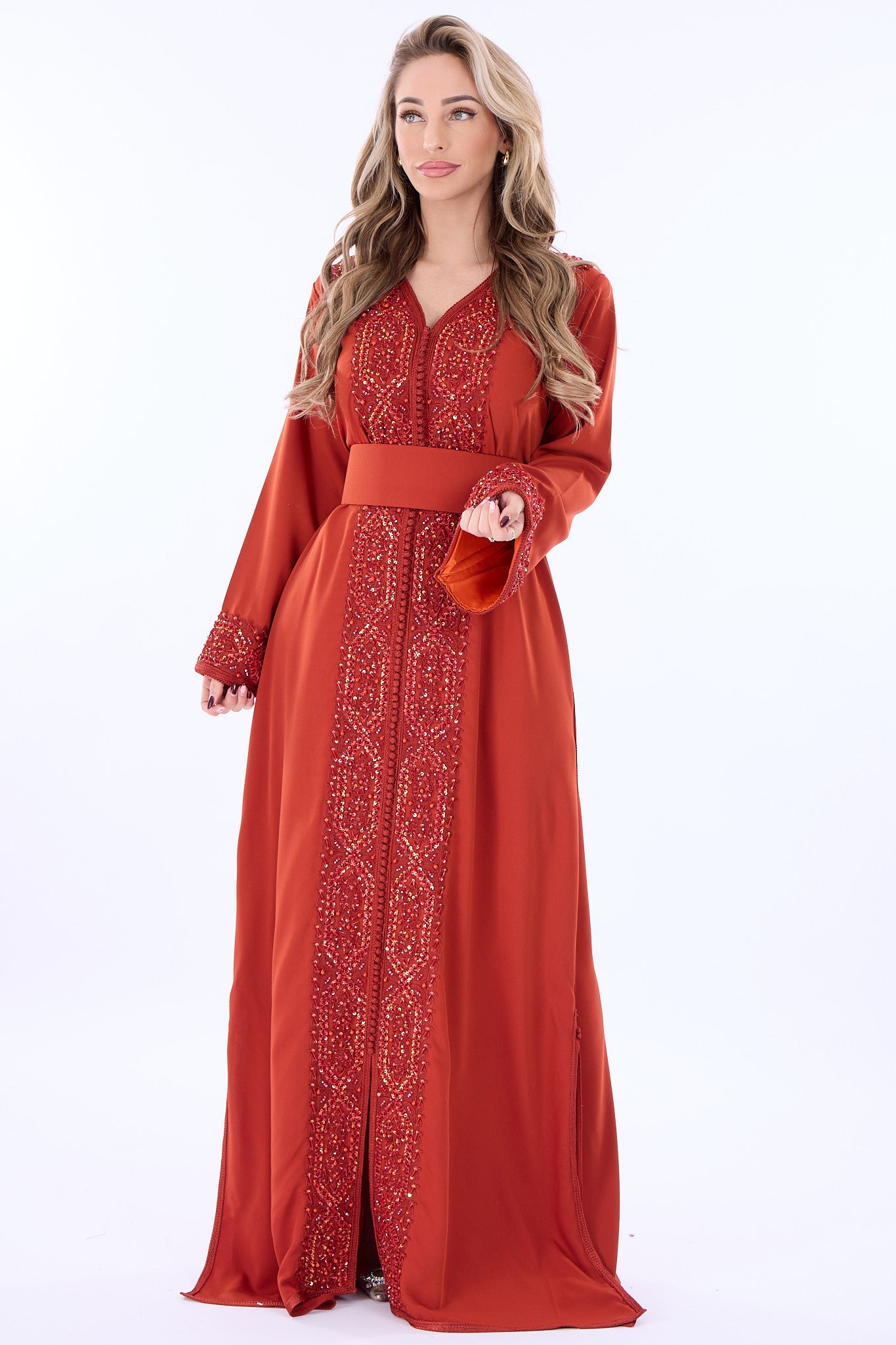Caftan Rasha Dark Orange