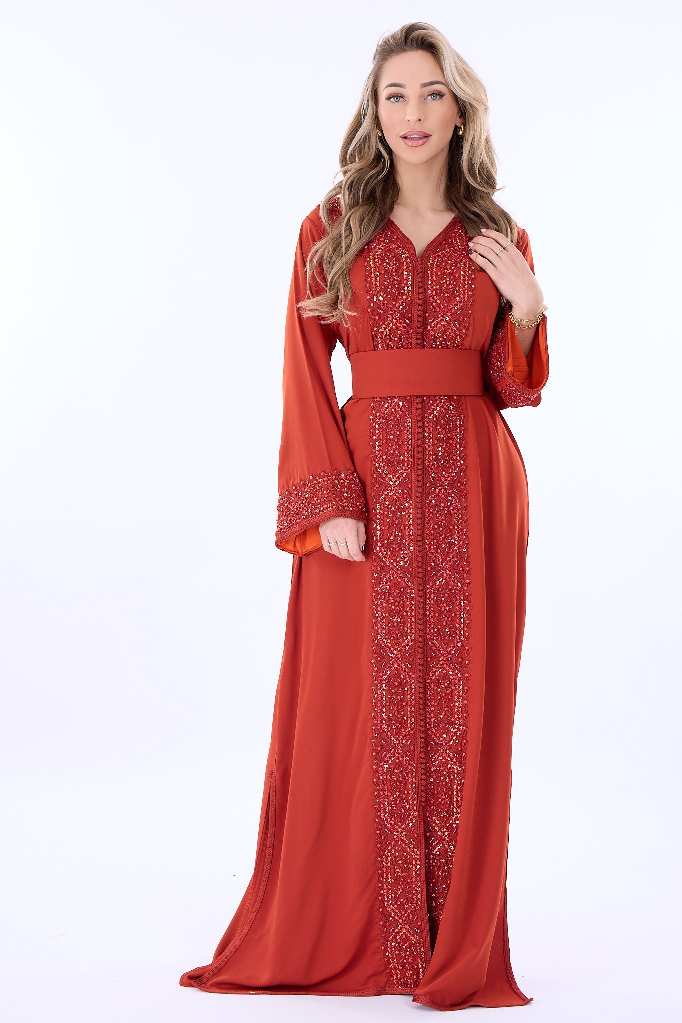 Caftan Rasha Dark Orange