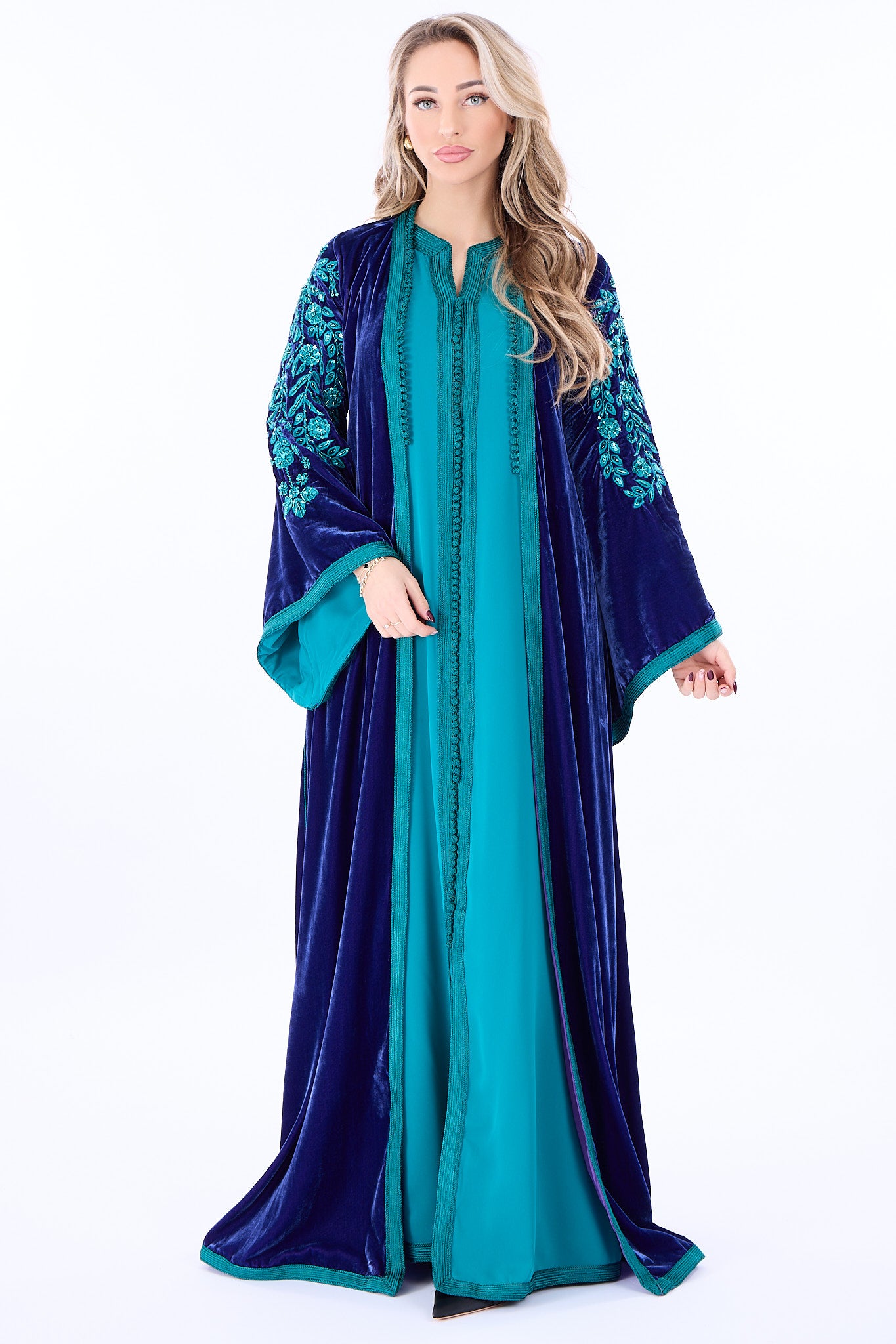 Caftan Florentina Blue Petrol