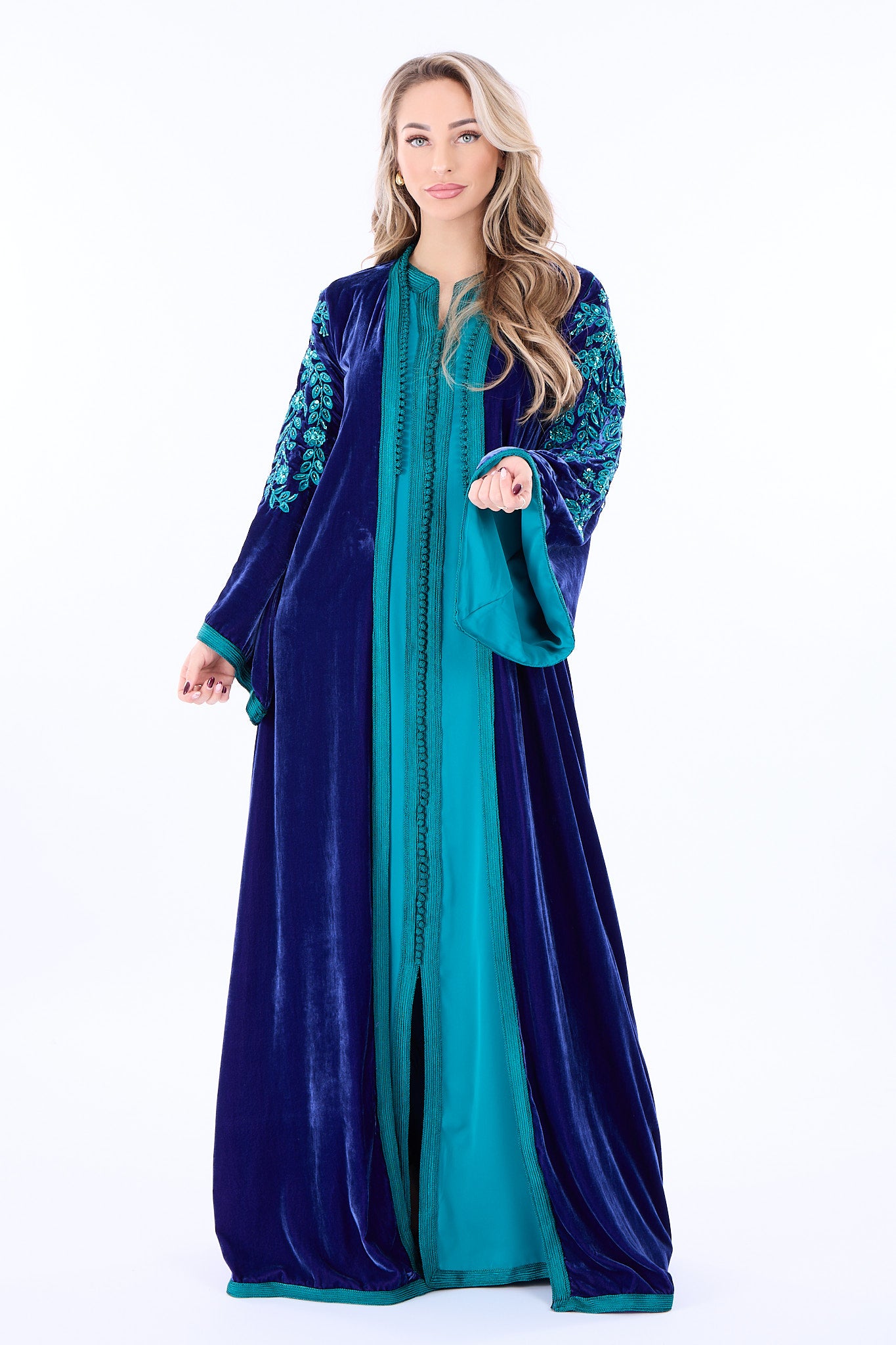 Caftan Florentina Blue Petrol