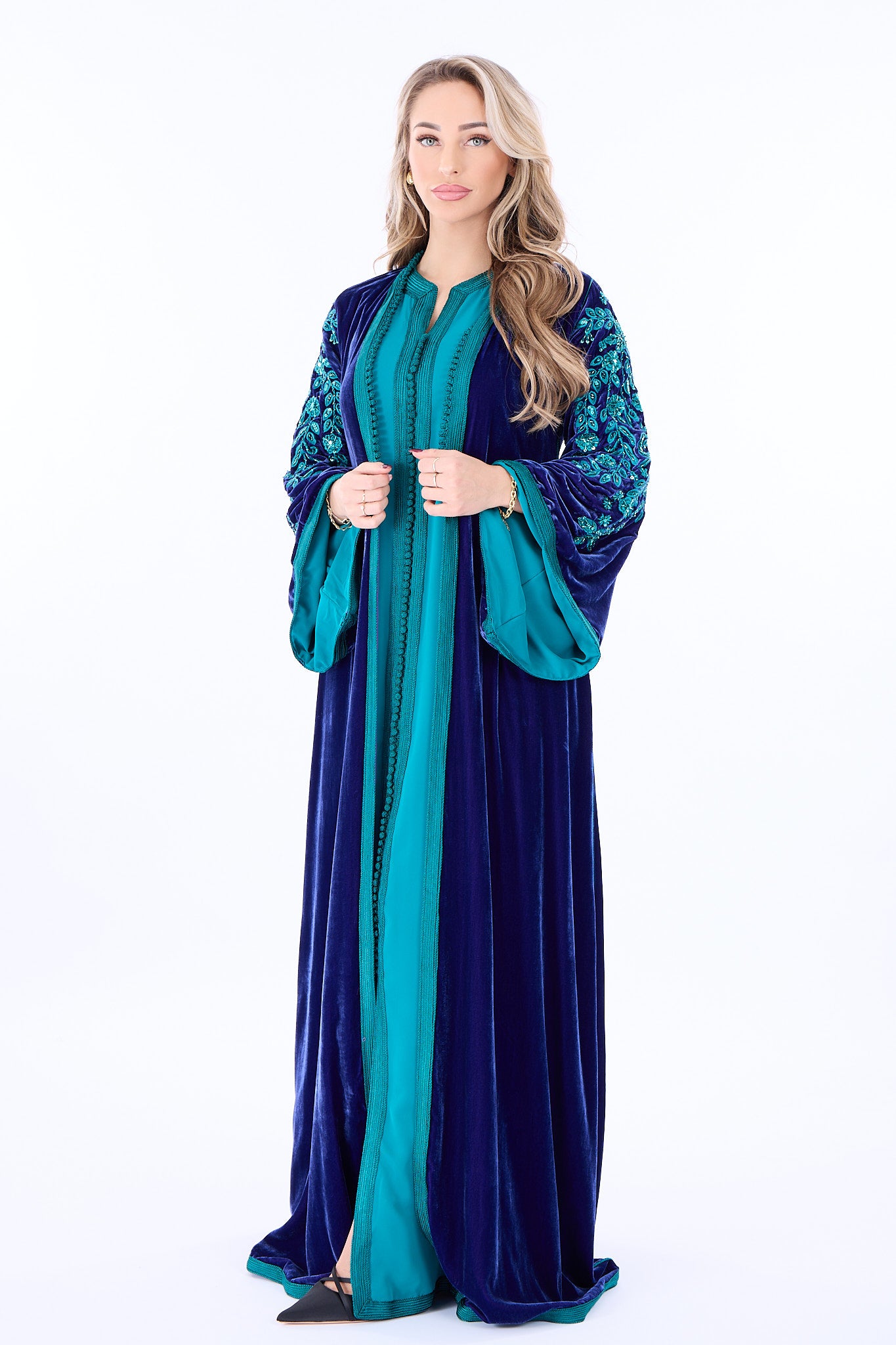 Caftan Florentina Blue Petrol