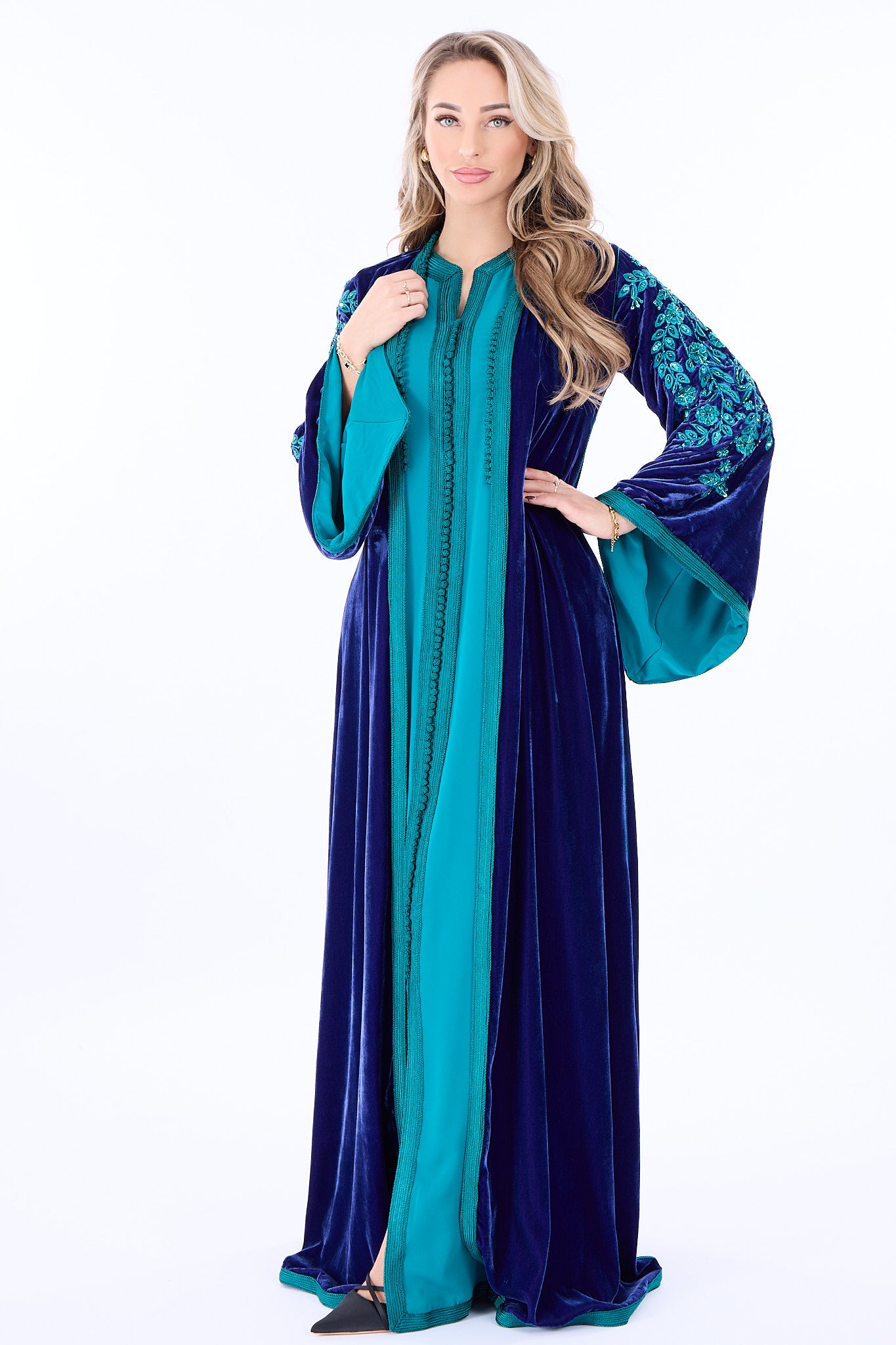 Caftan Florentina Blue Petrol