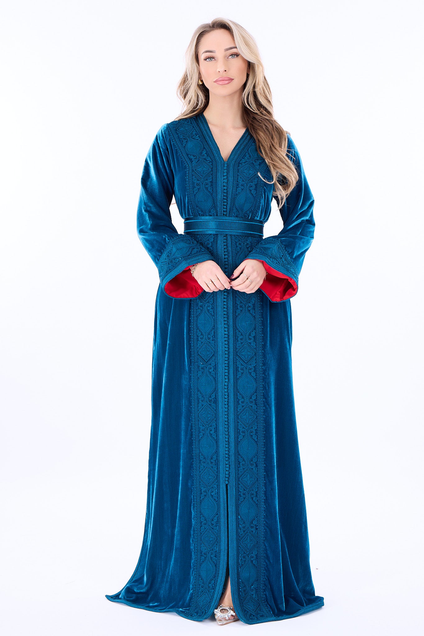 Caftan Ines Blue Petrol