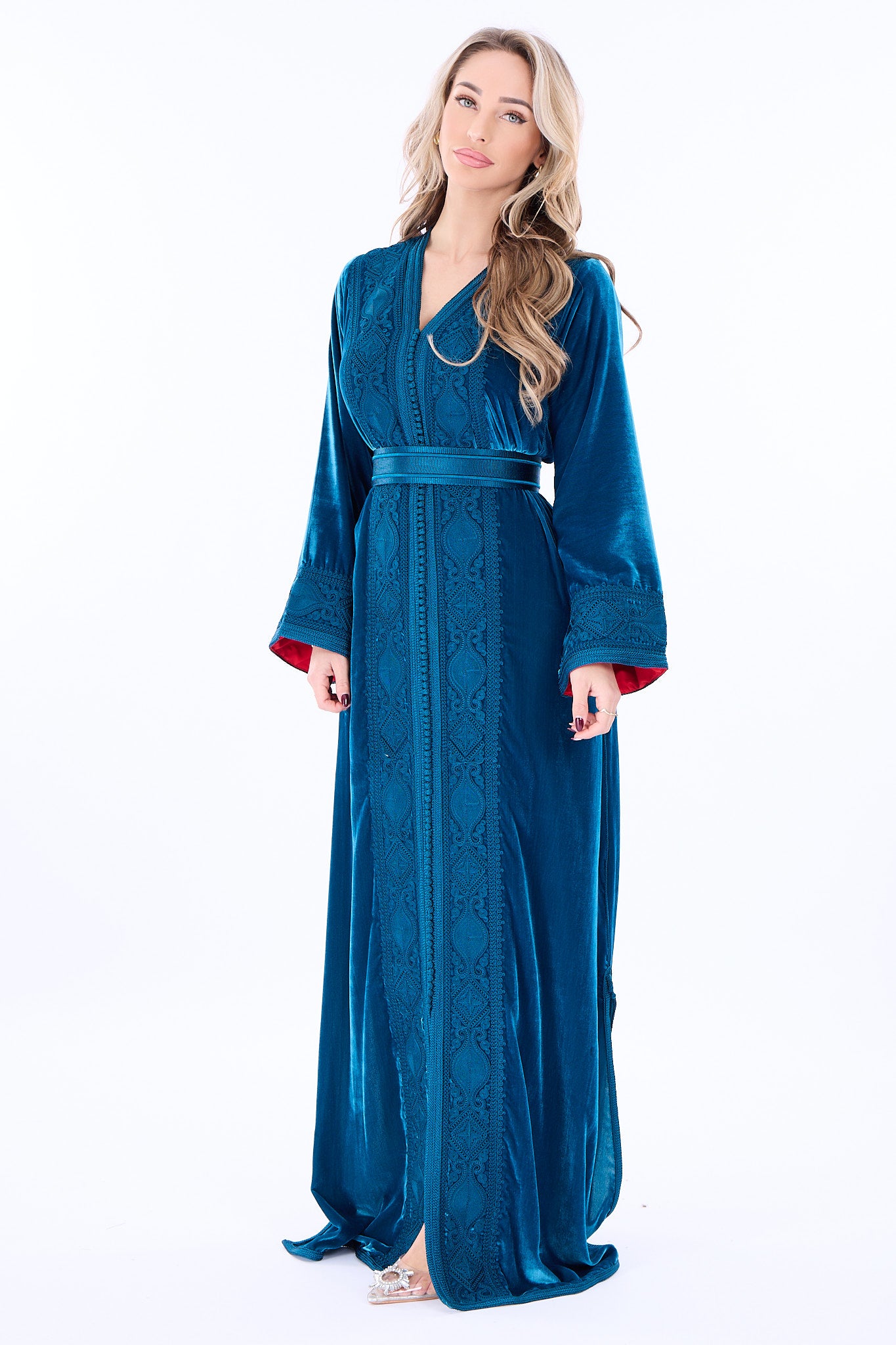 Caftan Ines Blue Petrol