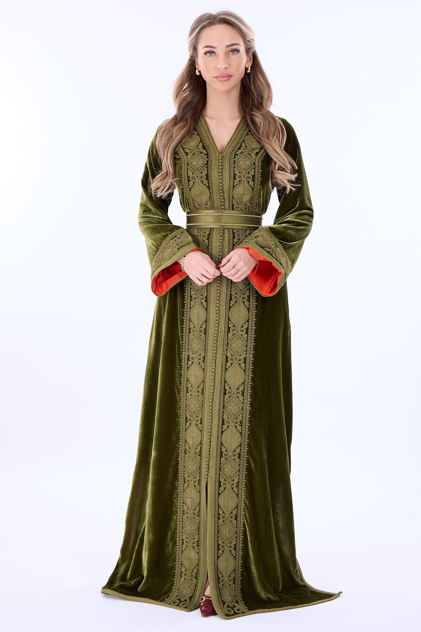 Caftan Ines Olivegreen