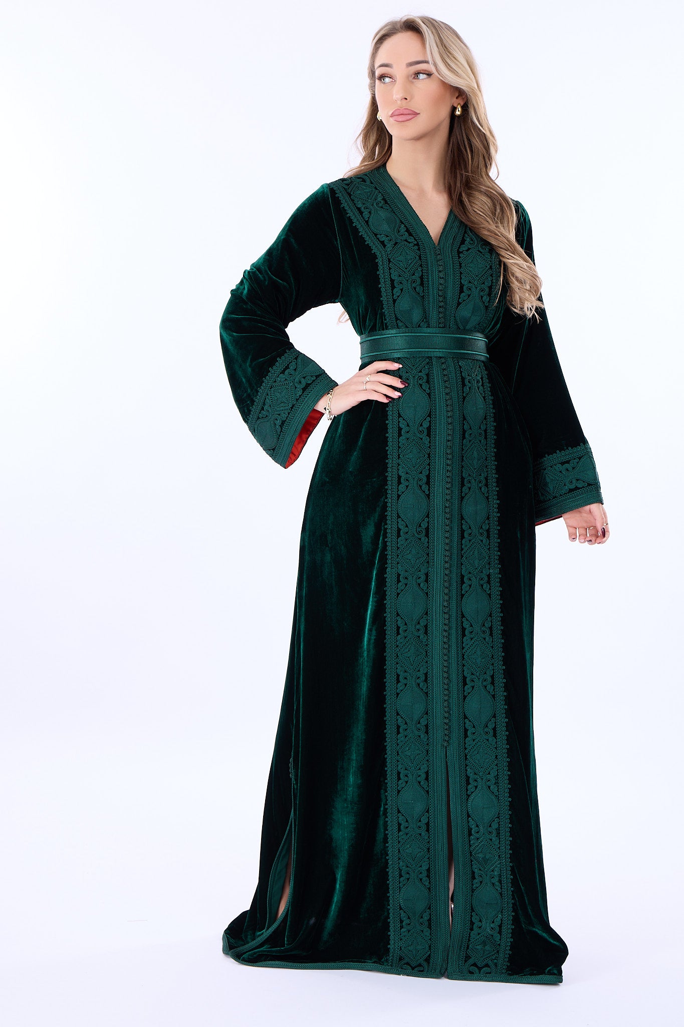 Caftan Ines Darkgreen