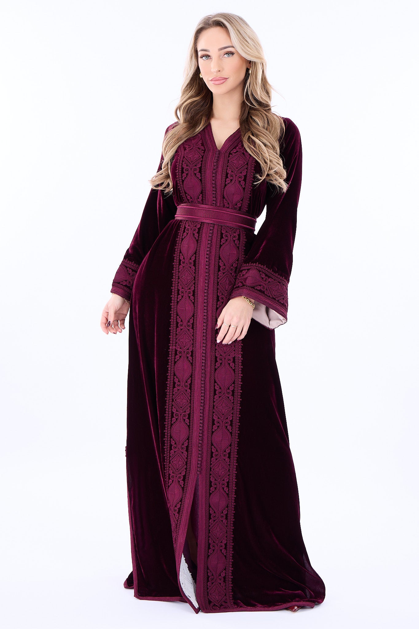 Caftan Ines Bordeaux