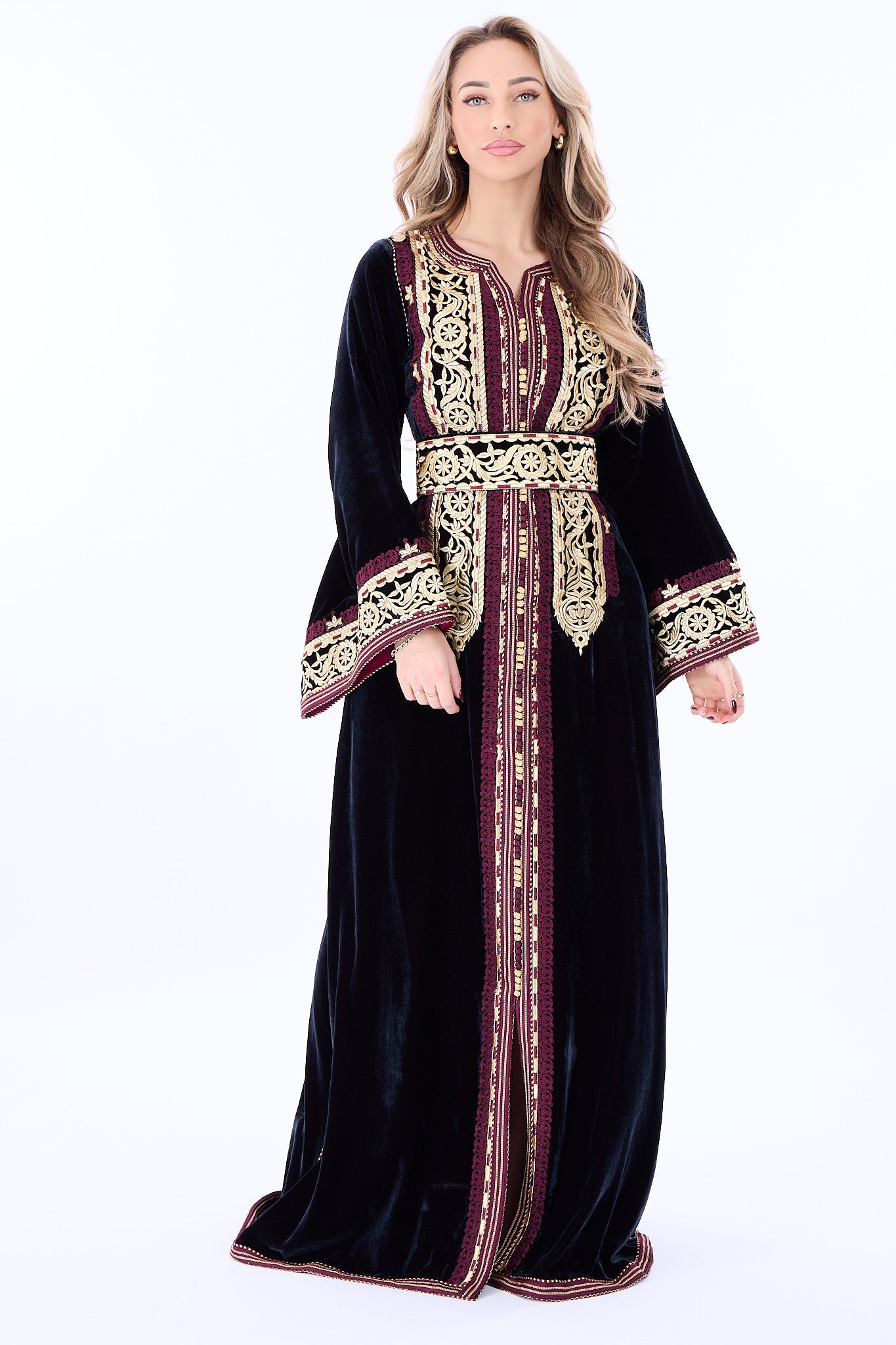 Caftan Fidya Pomegrante