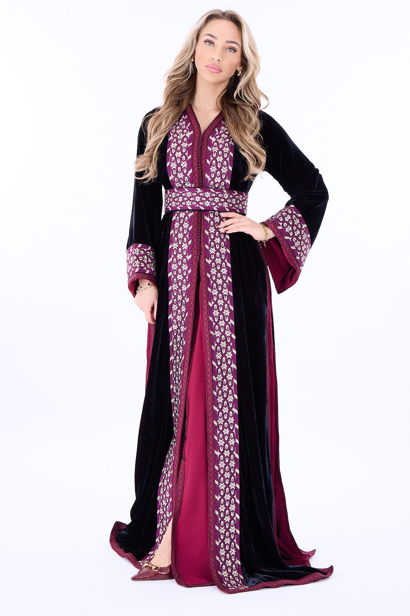 Caftan Isra Pomegrante