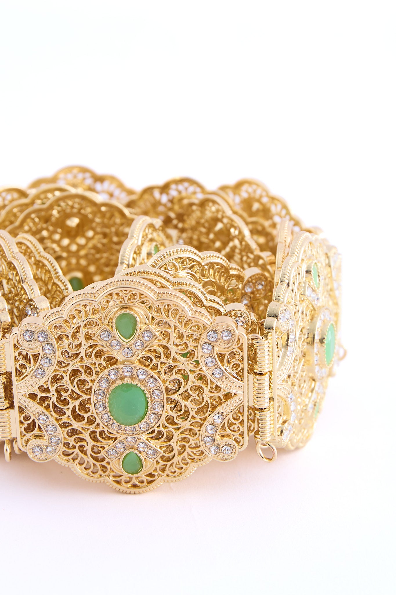 Ahri Gold/Mintgreen Belt