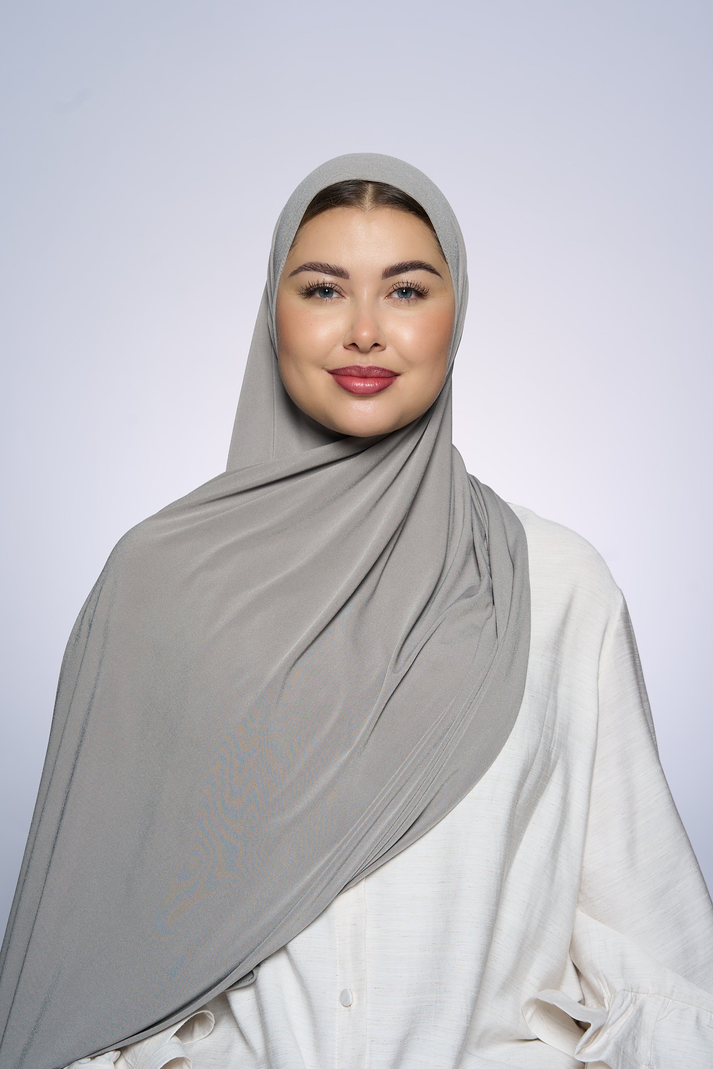 Premium Jersey Hijab Fin - Tin