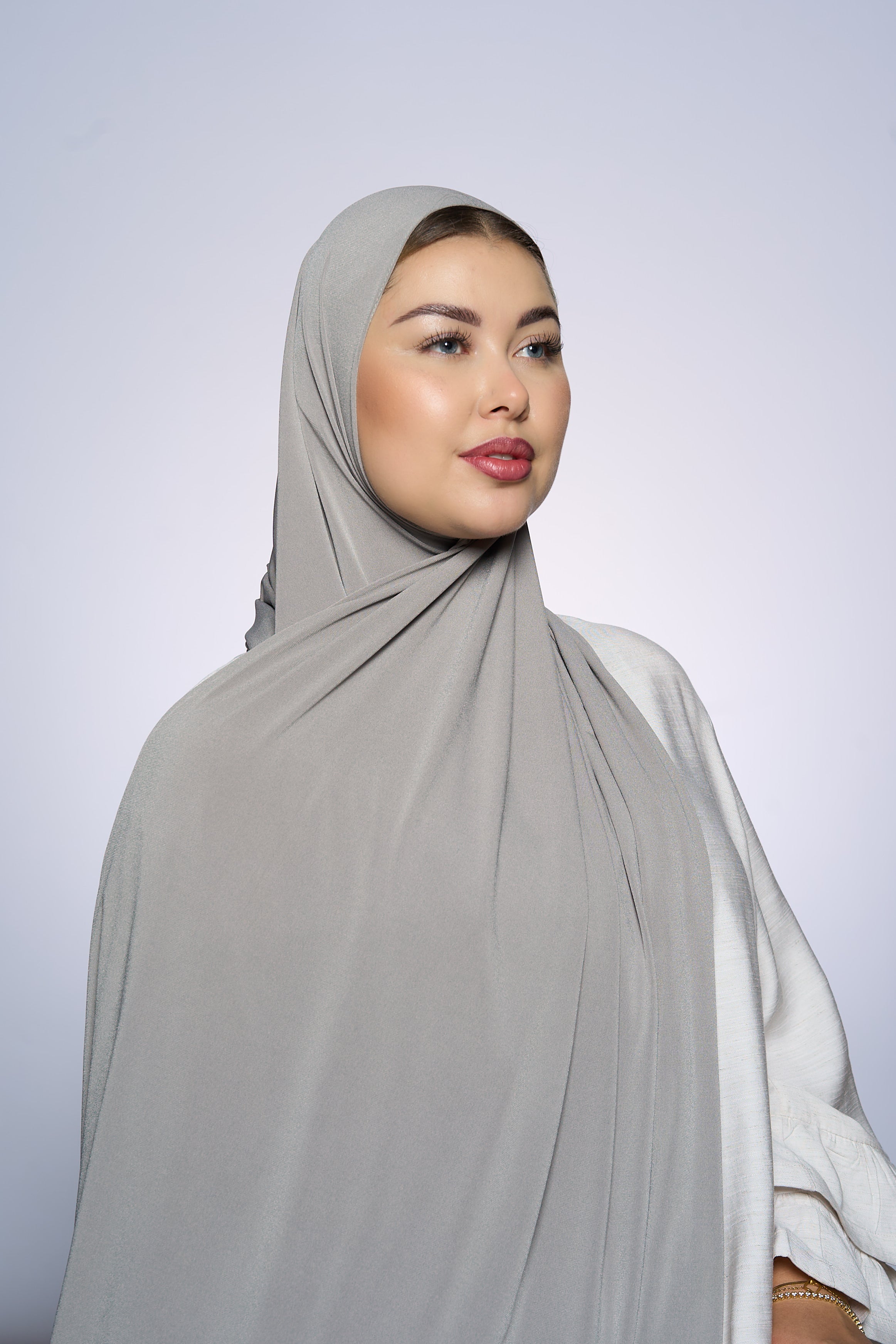 Premium Jersey Hijab Fin - Tin