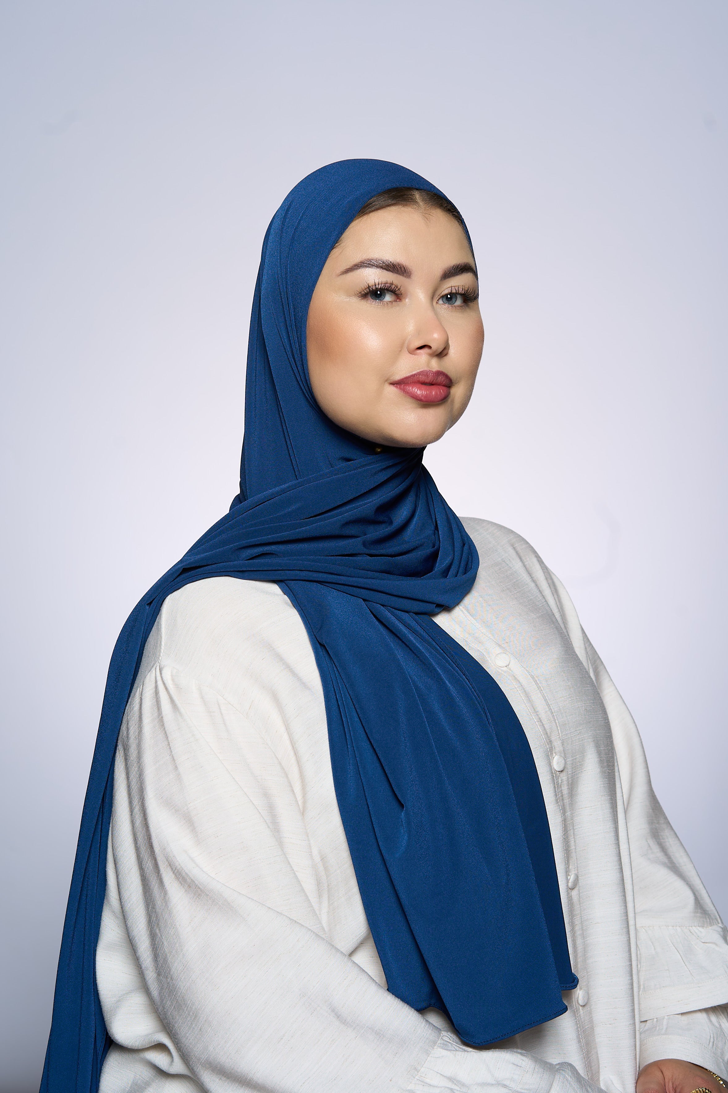 Premium Jersey Hijab Fin - RoyalBlue