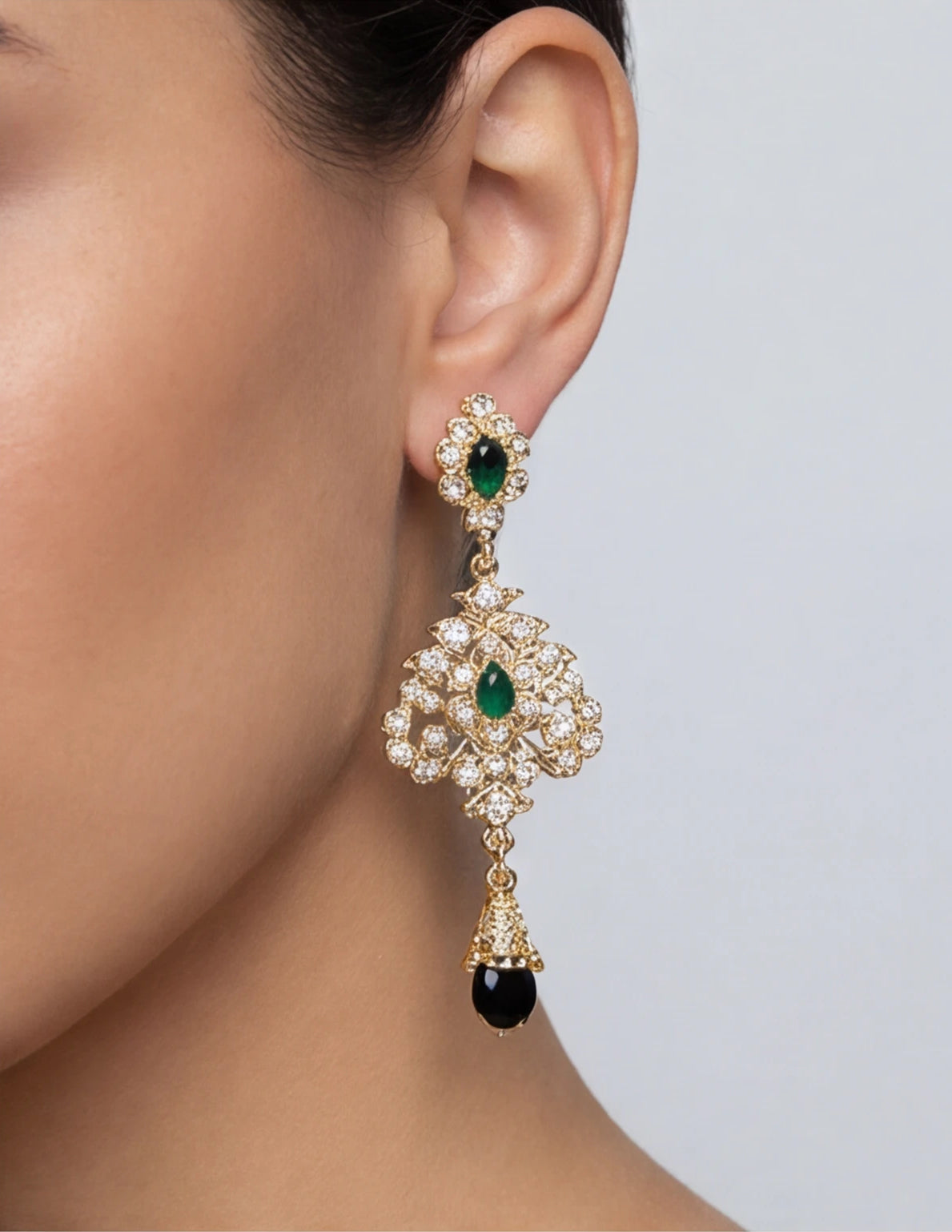 Darkgreen Jiwon Earrings