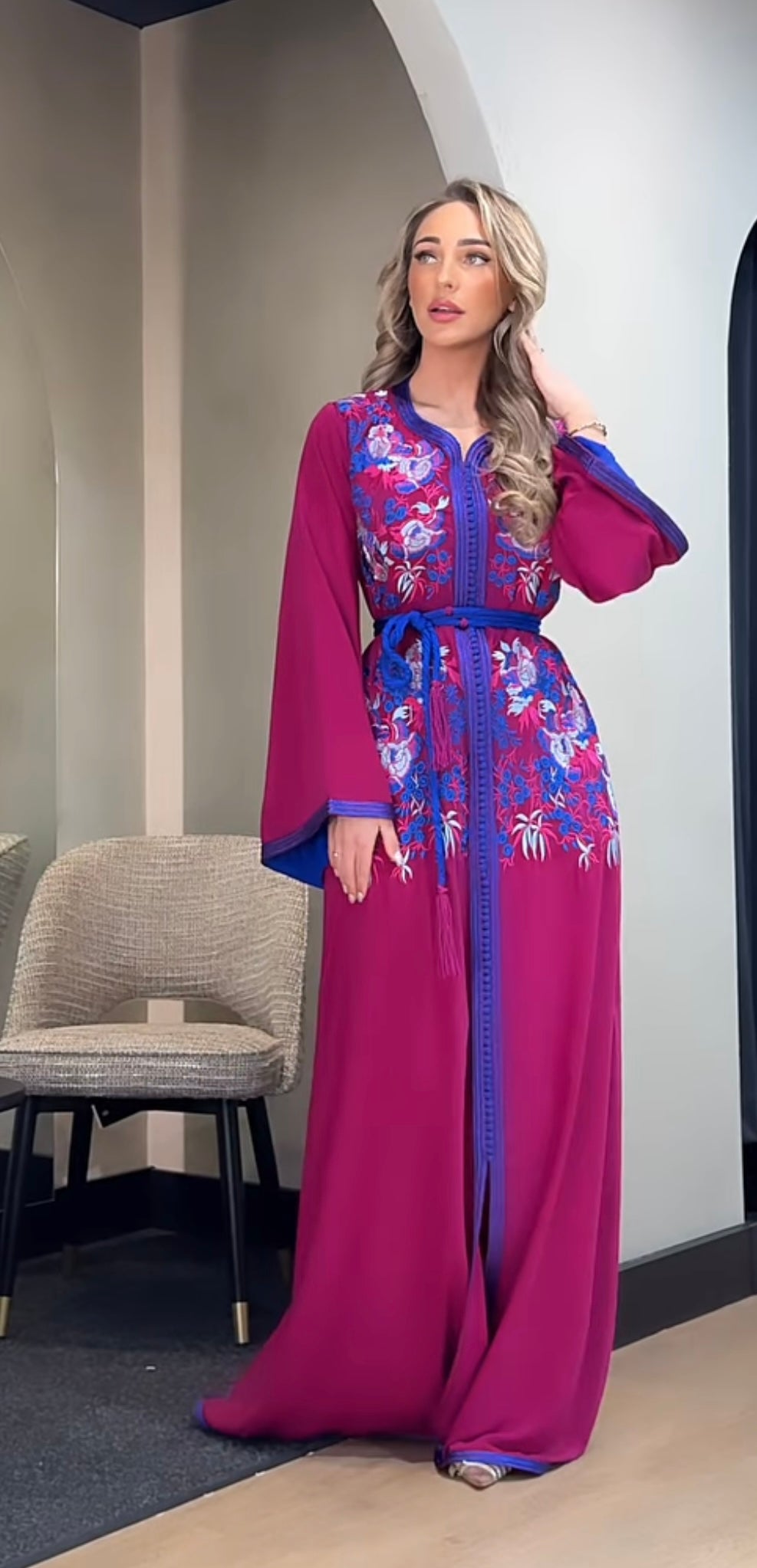 Caftan Mouna Blue