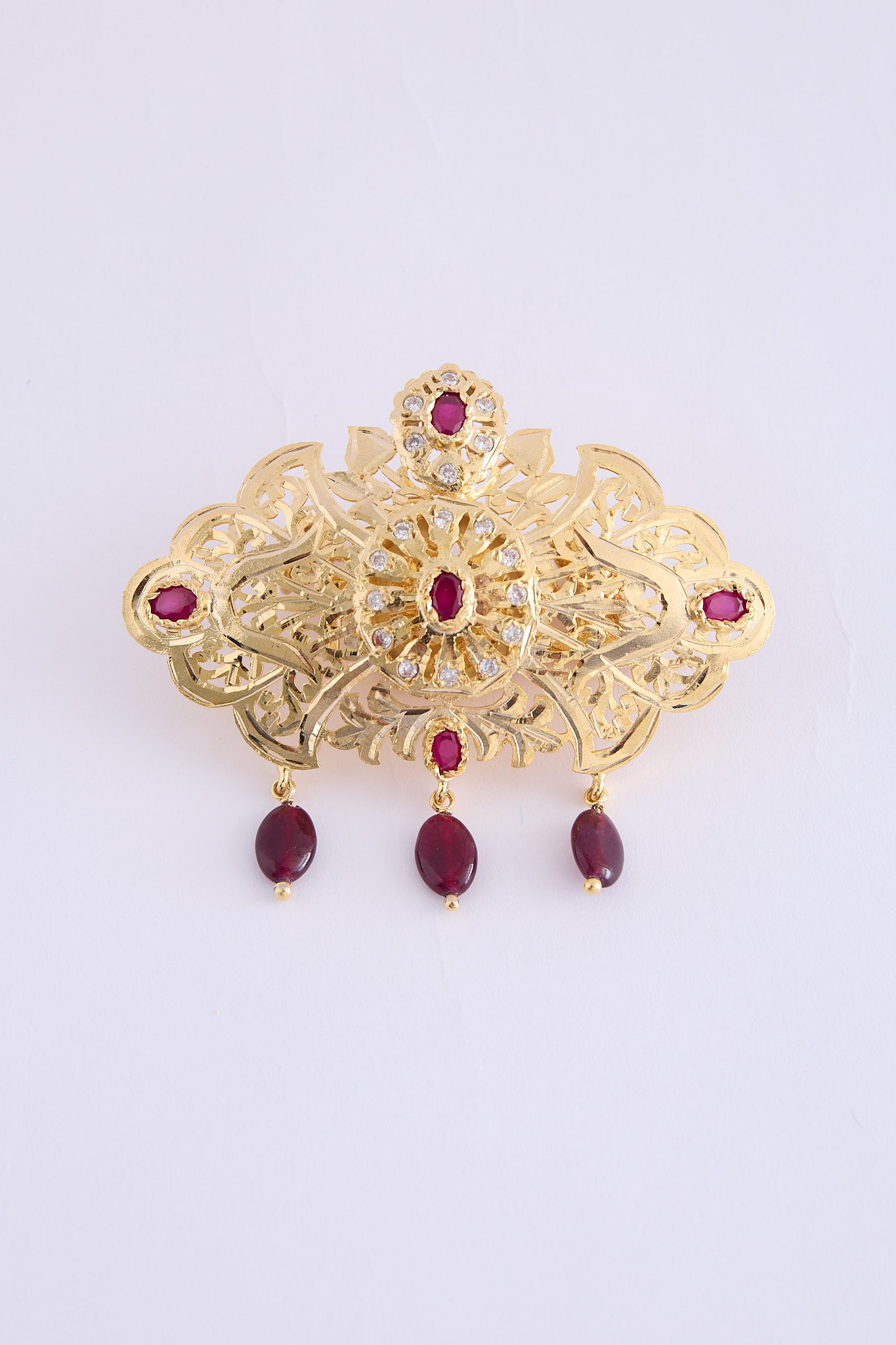 Broch Lim Gold/Bordeaux