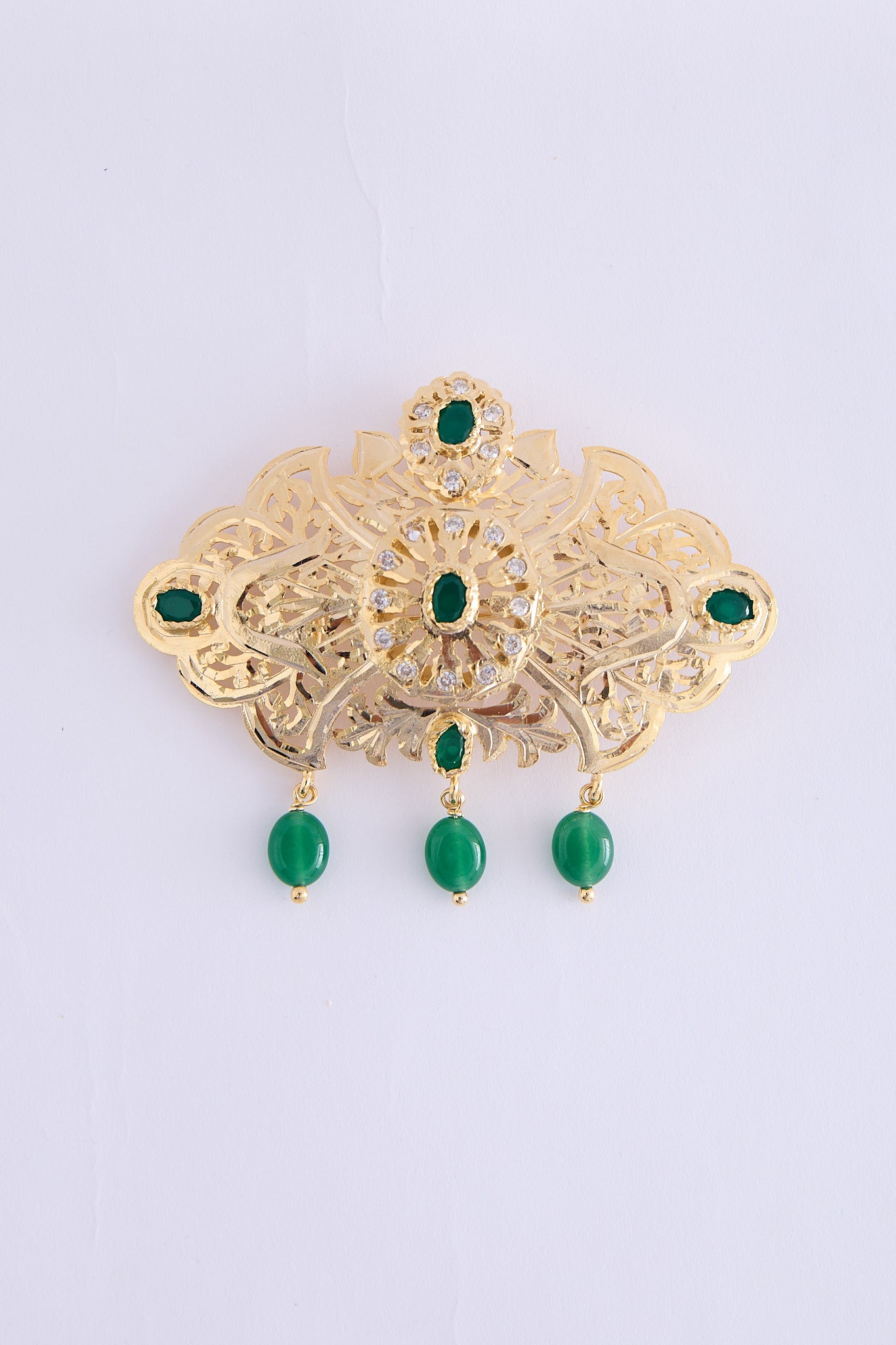 Broch Lim Gold/Green