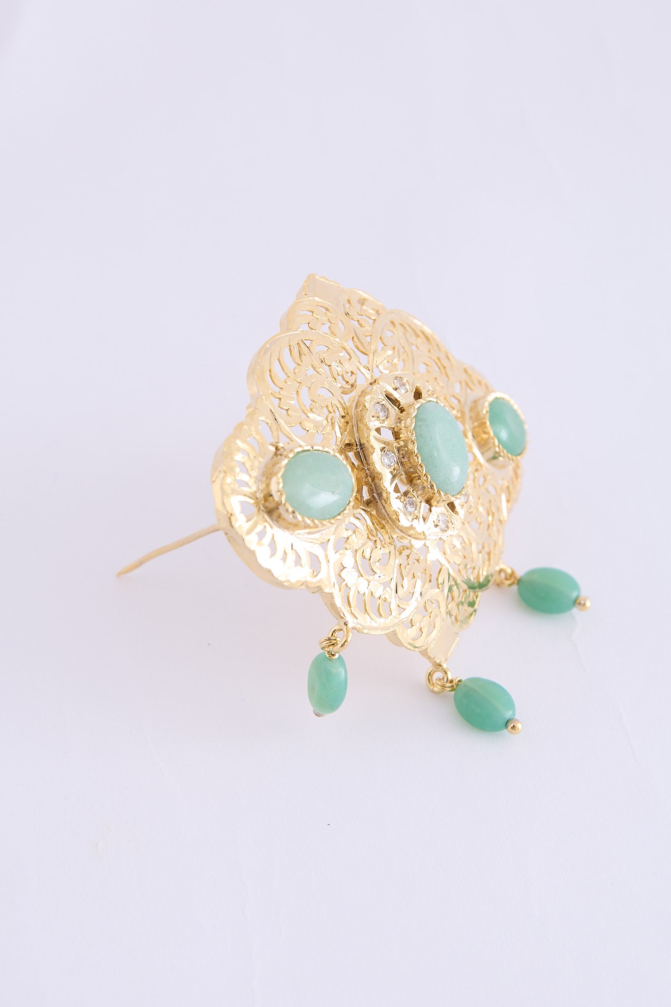 Broch Sim Gold/Mintgreen