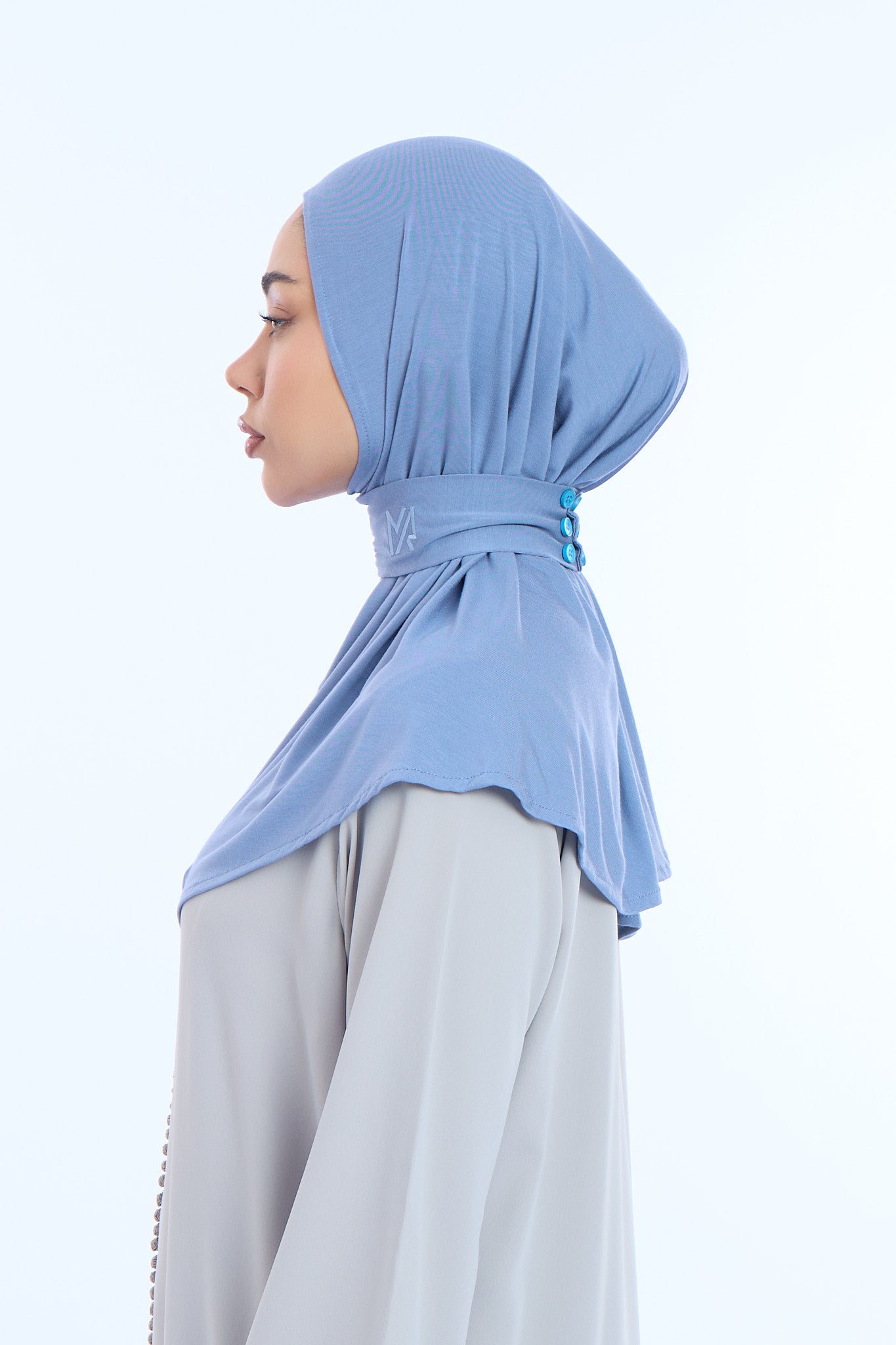 Instant Hijab Bamboo I Dusty Blue