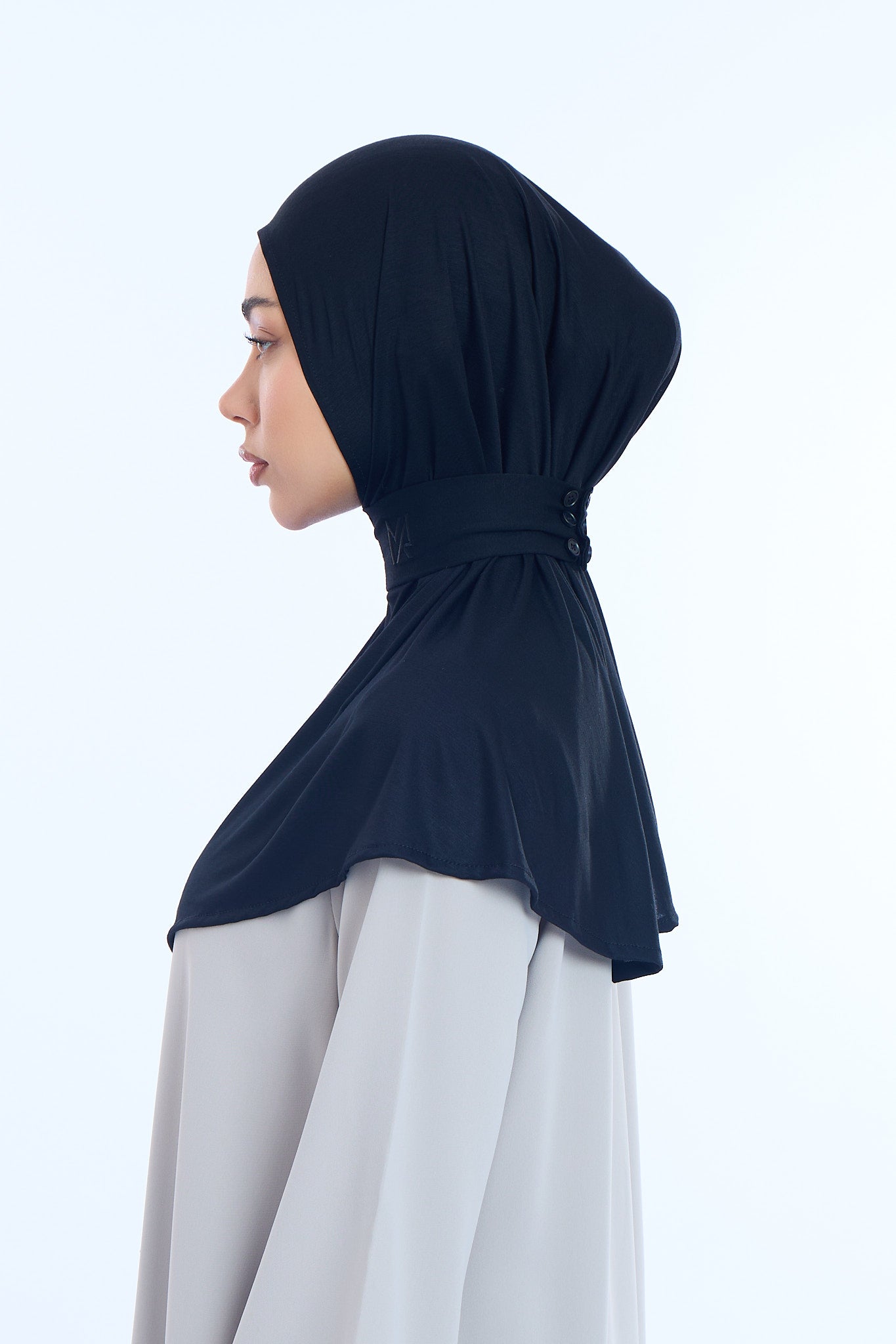Instant Hijab Bamboo I Midnight Black