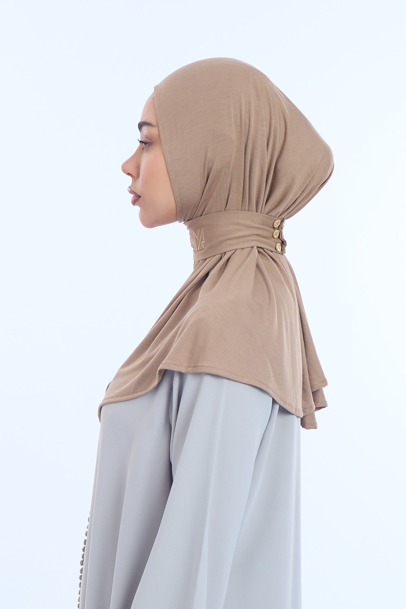 Instant Hijab Bamboo I Taupe Sand