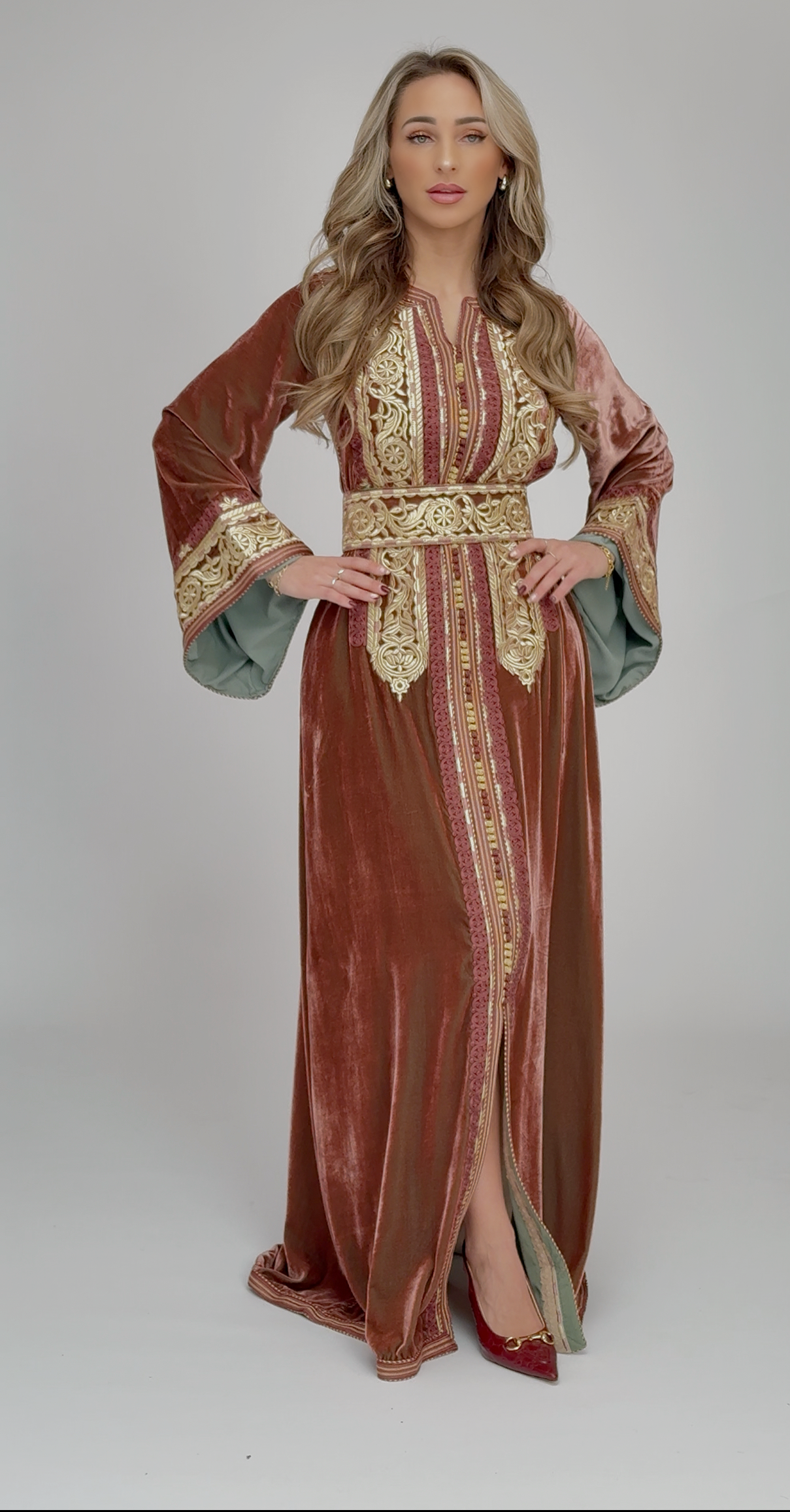 Caftan Fidya Darkorange