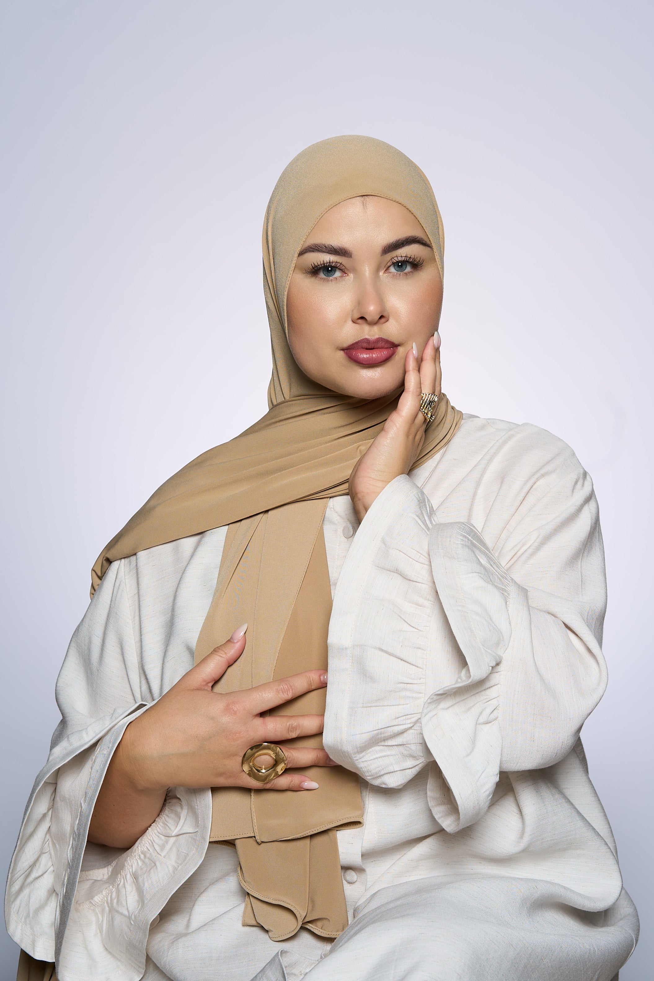 Premium Jersey Hijab Fin - Tanny