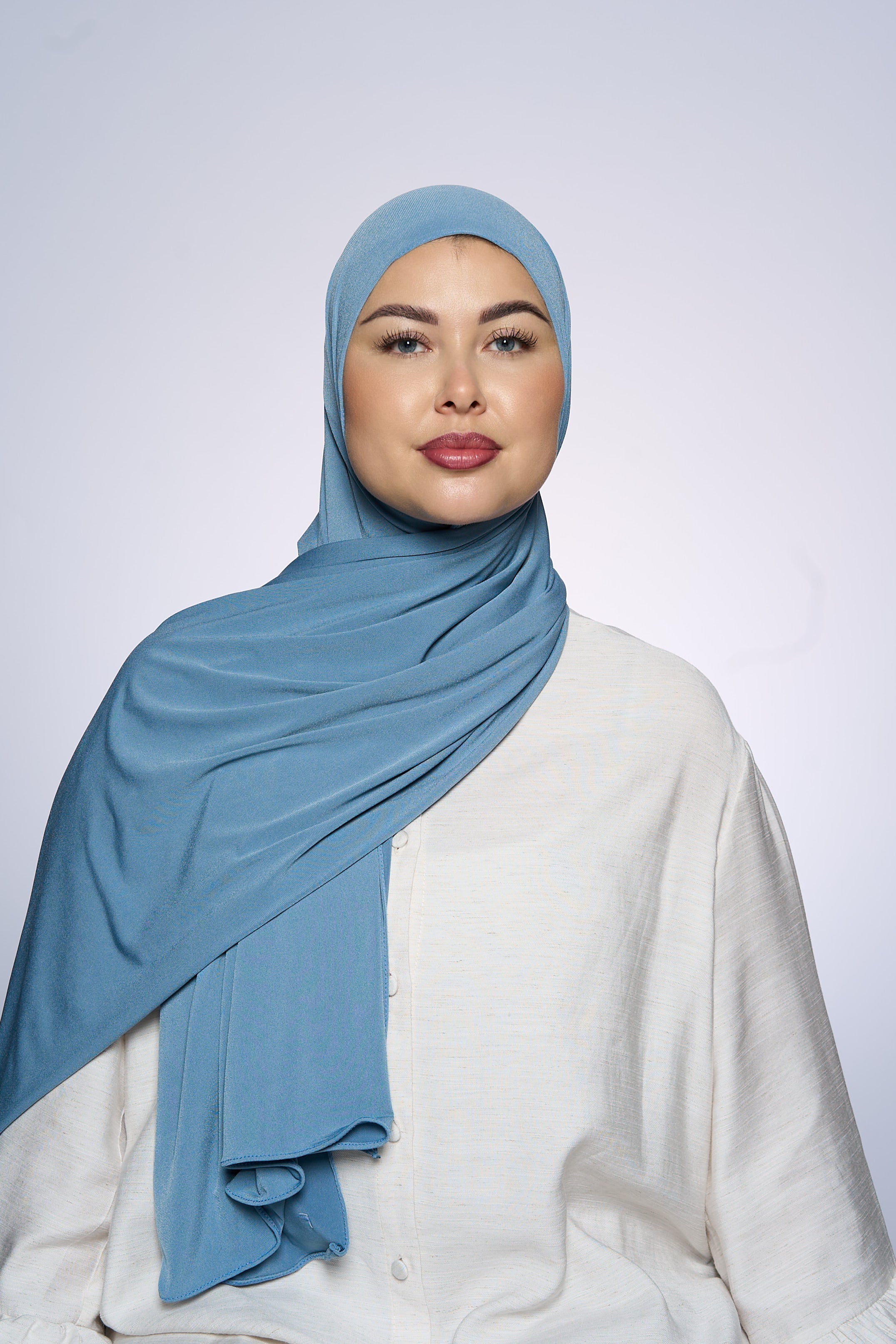 Premium Jersey Hijab Fin - Gray