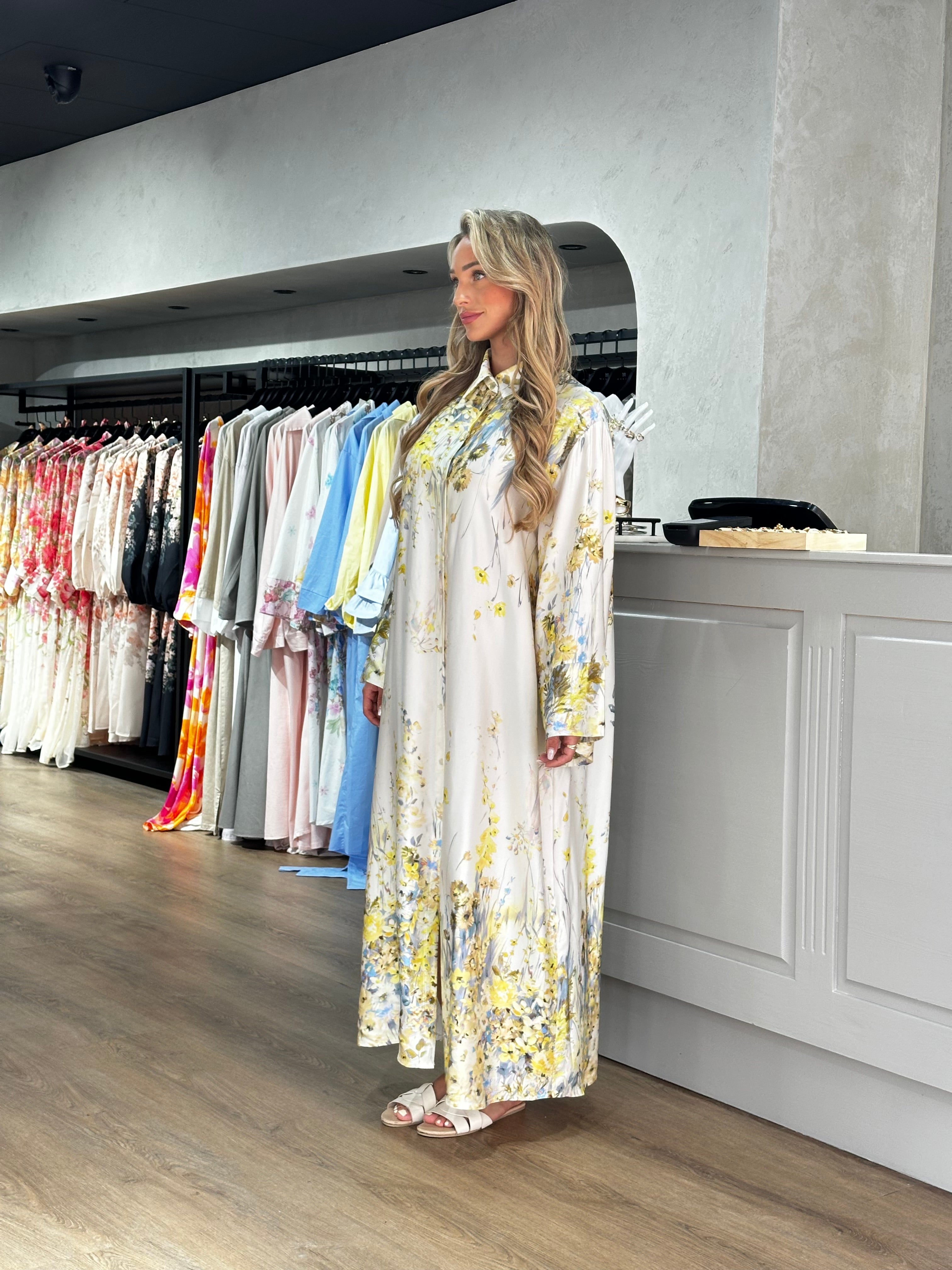 Dress Sim White/Yellow