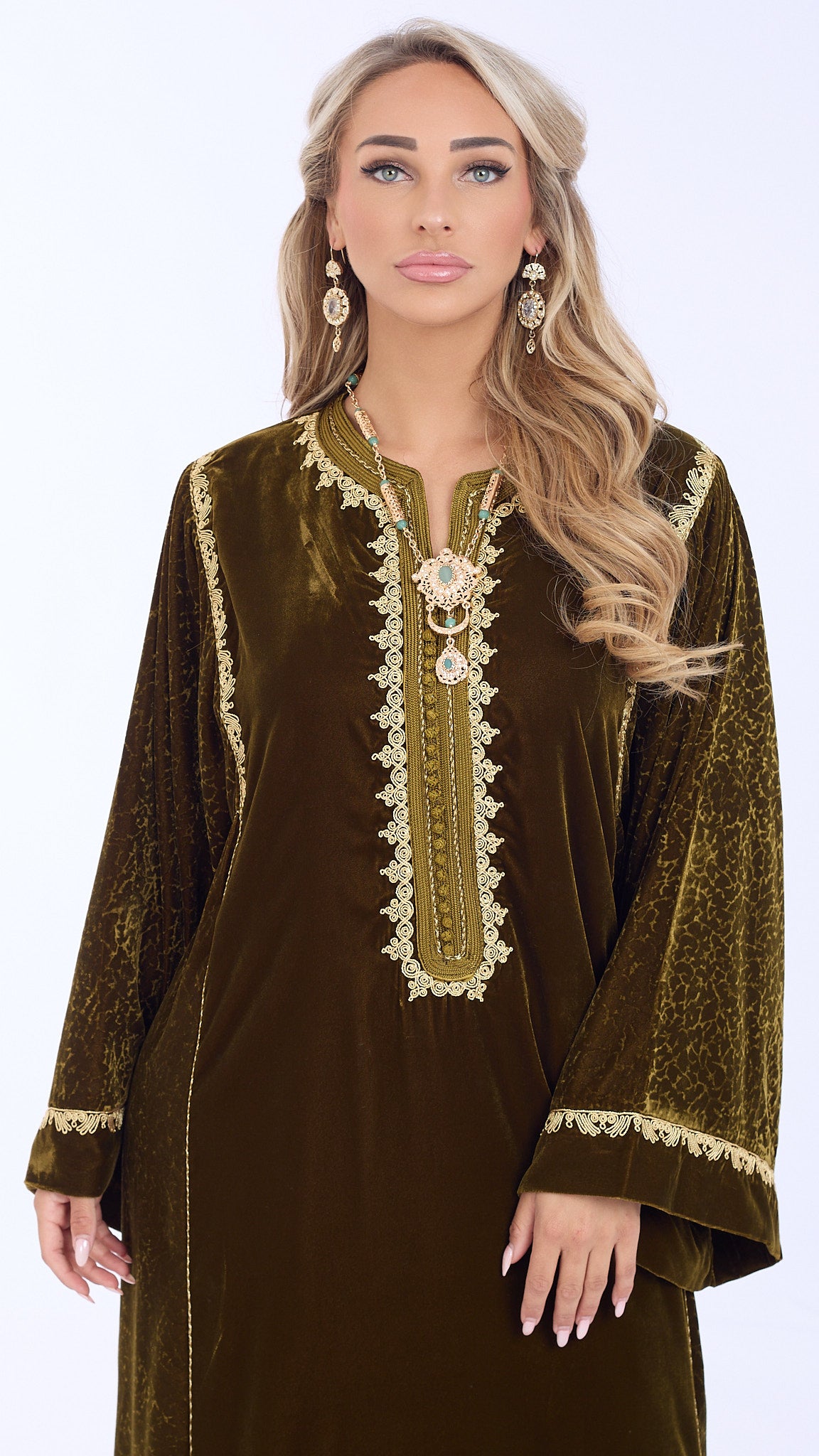 Caftan Almaas Olivegreen