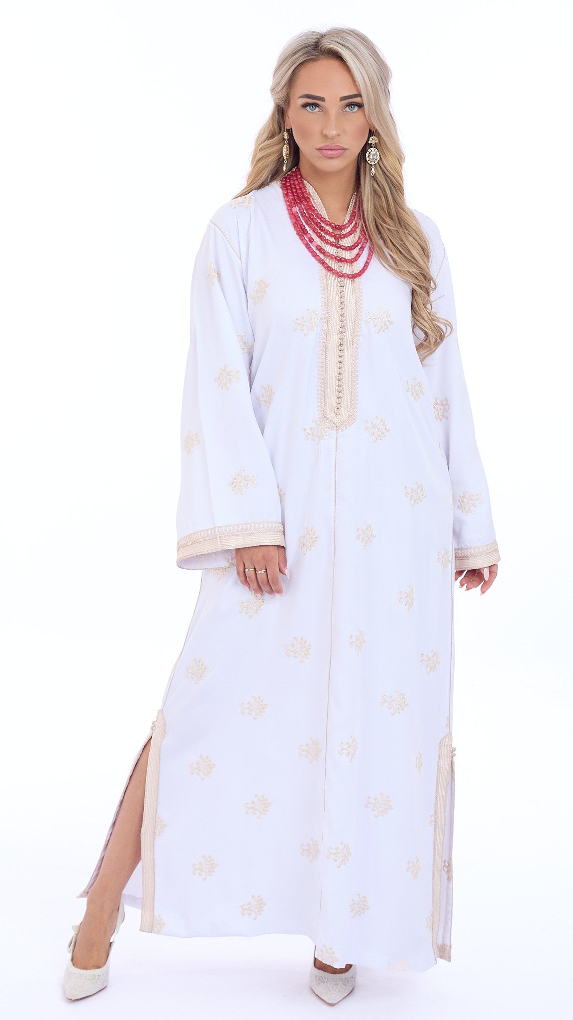 Caftan Sabreen White
