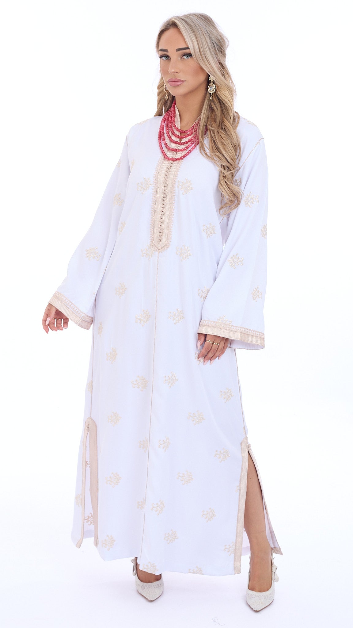 Caftan Sabreen White