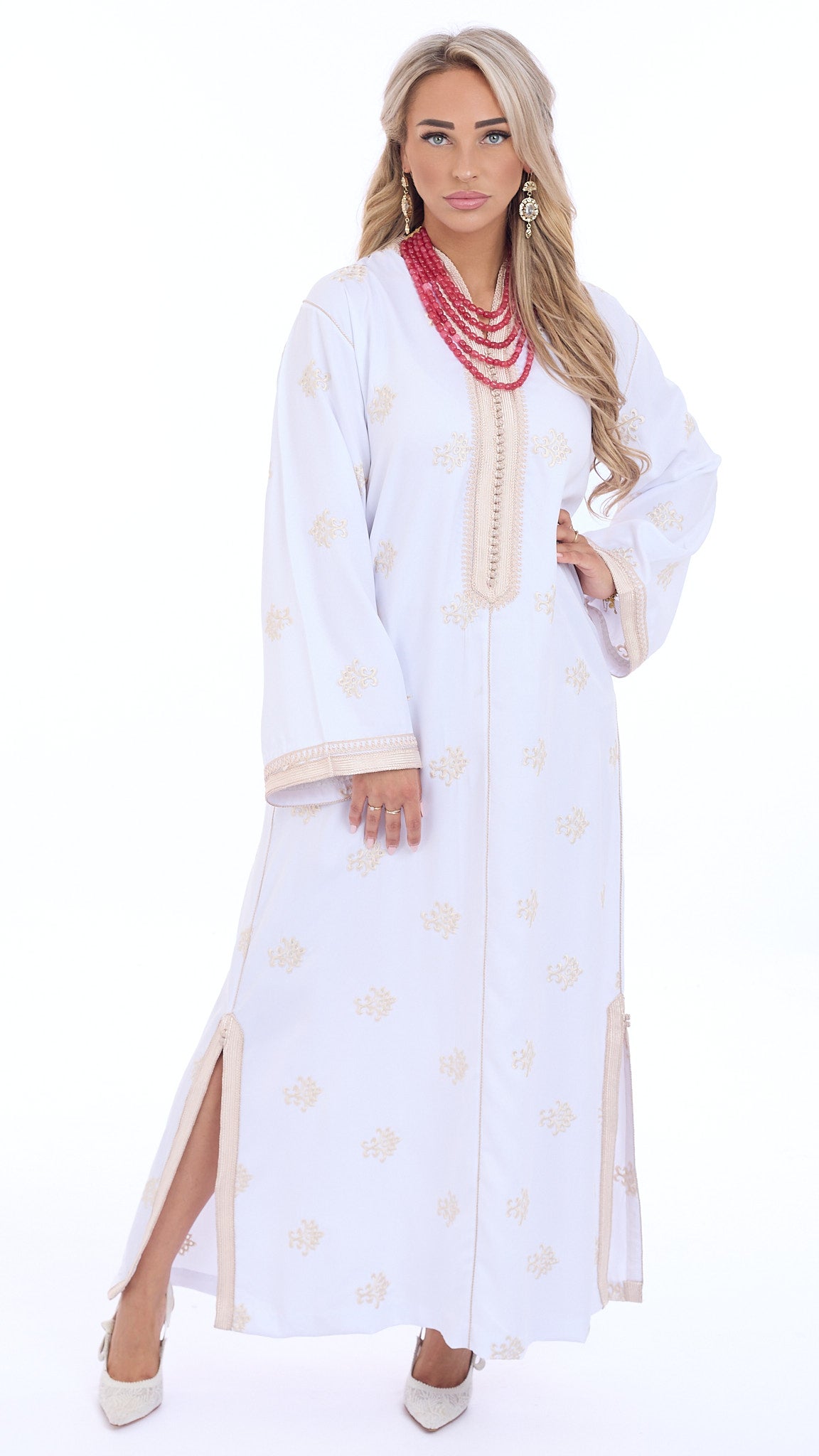 Caftan Sabreen White