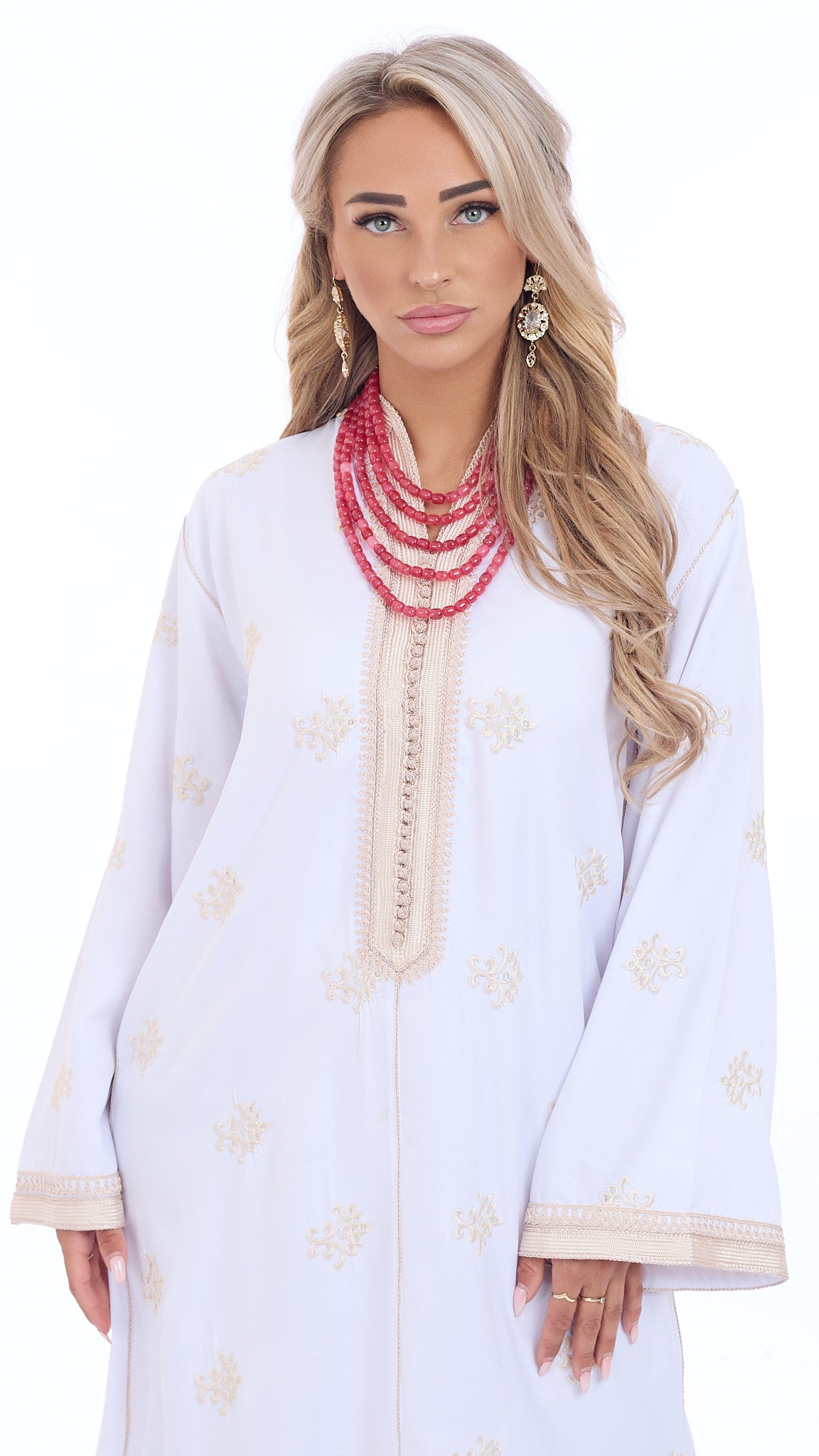Caftan Sabreen White
