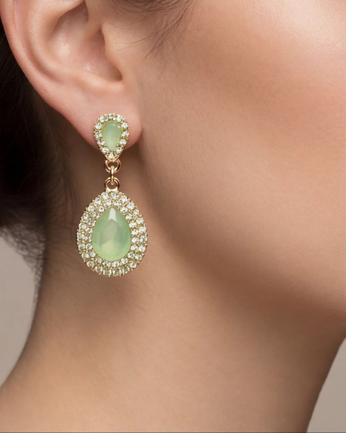 Earrings Hy Light Green