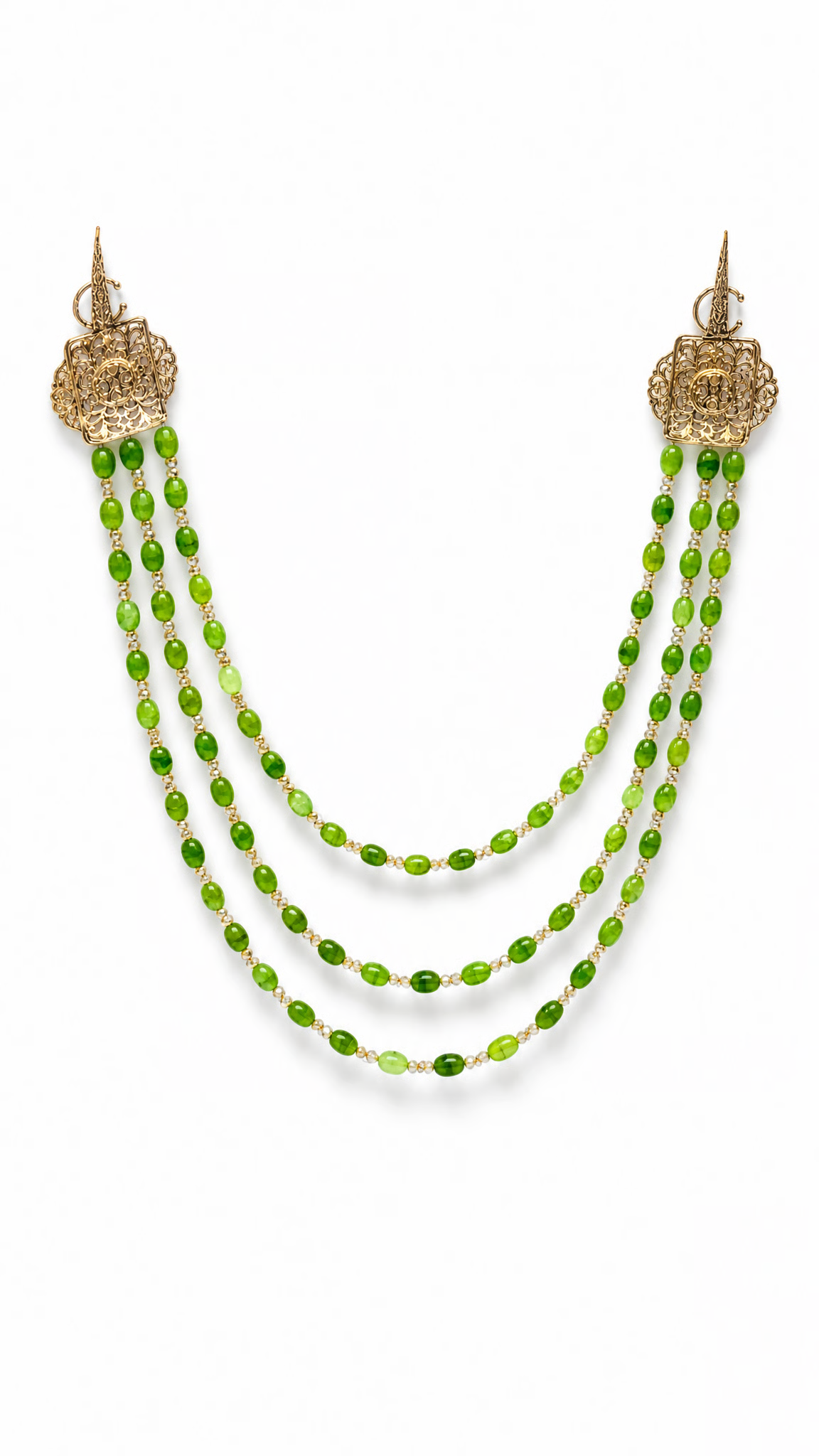 NIss Shoulder Necklace Green