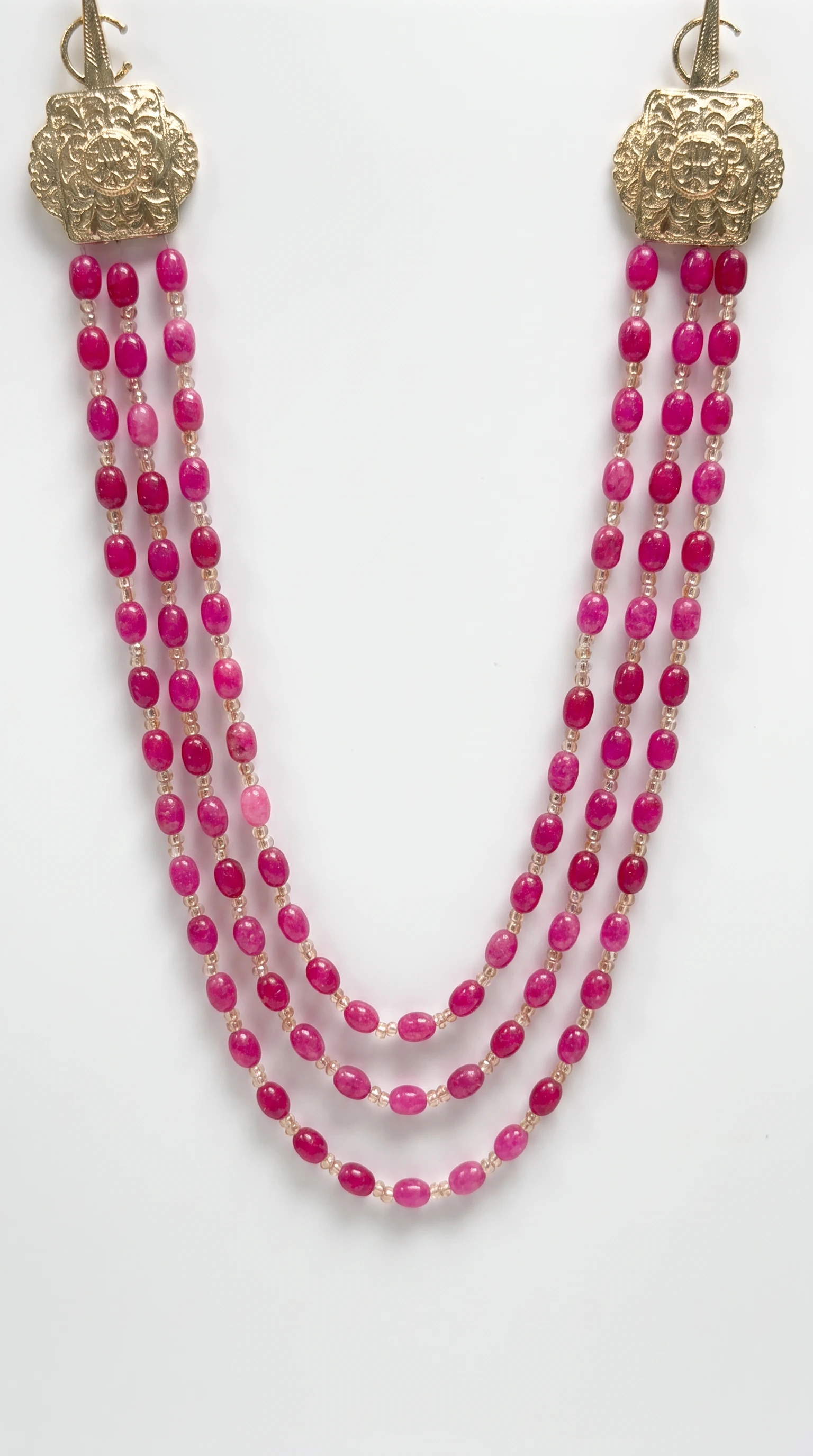 Niss Shoulder Necklace Fuchsia