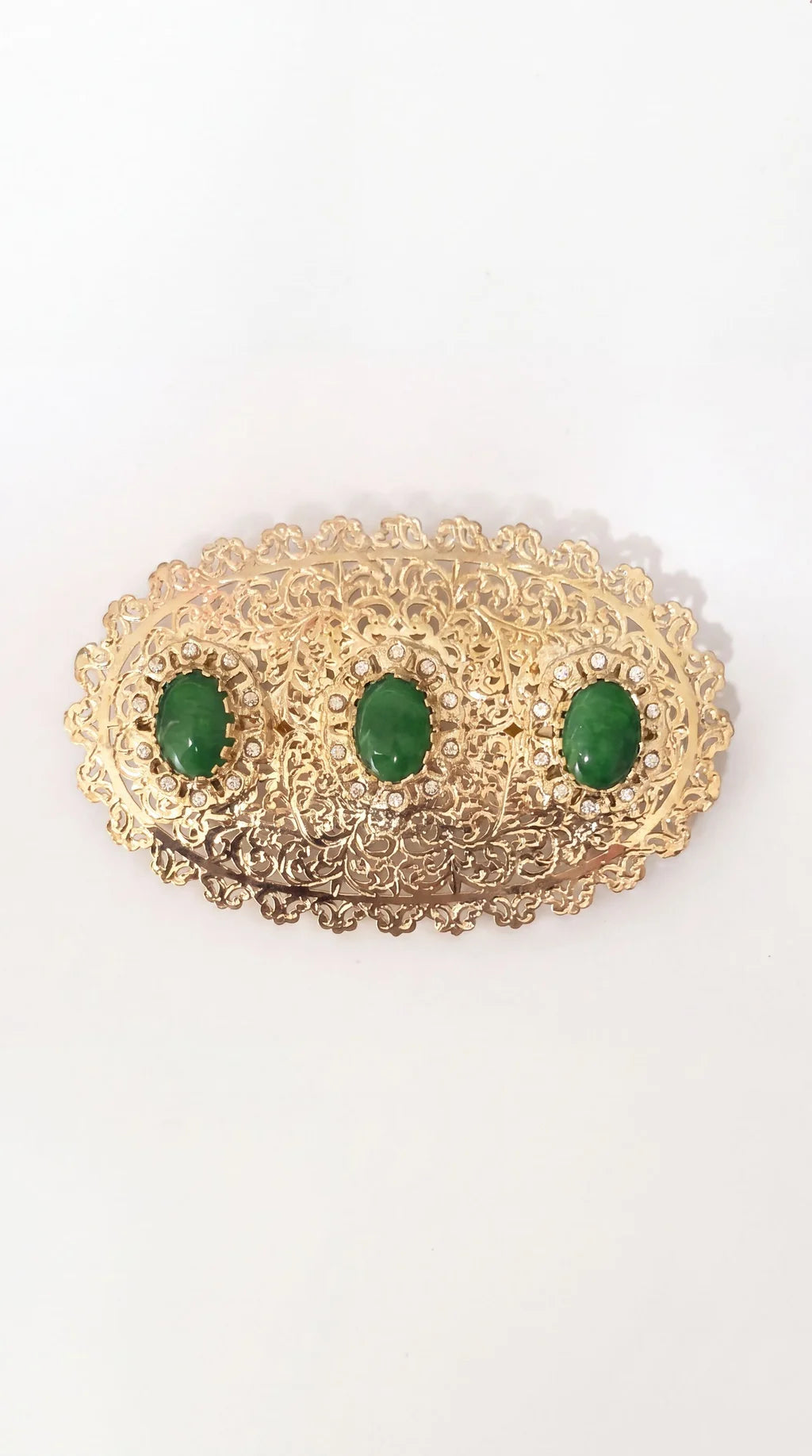 Belt Broch Lian Gold/Darkgreen