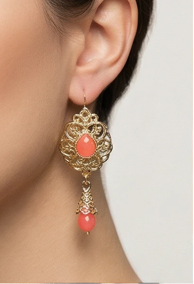 Orange Nabi Earrings