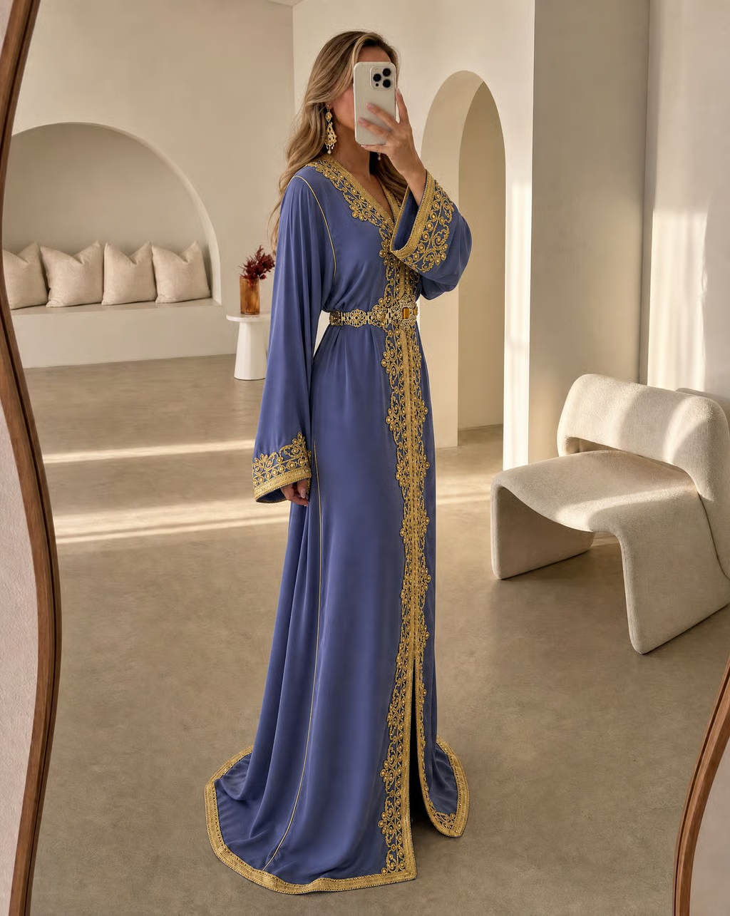 Caftan Jayda Lightblue