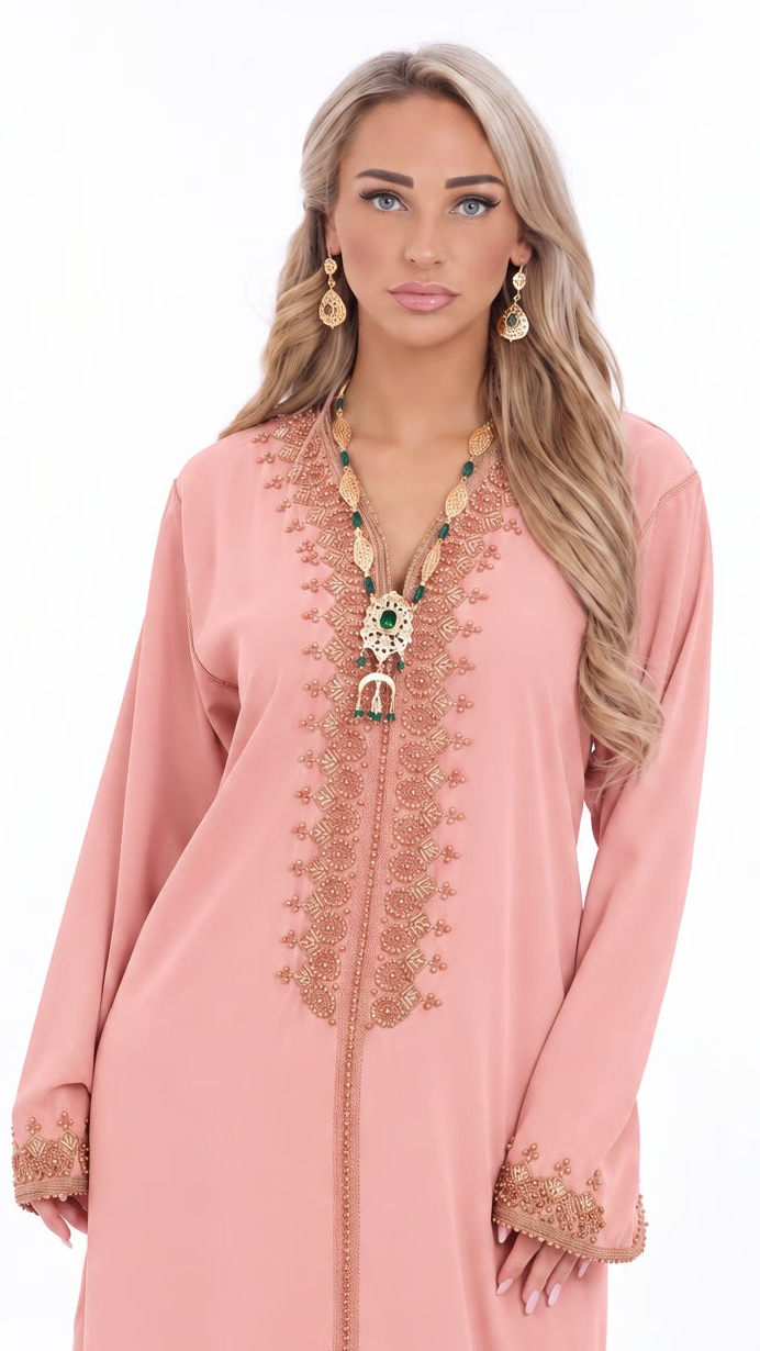 Caftan Camilia Salmon