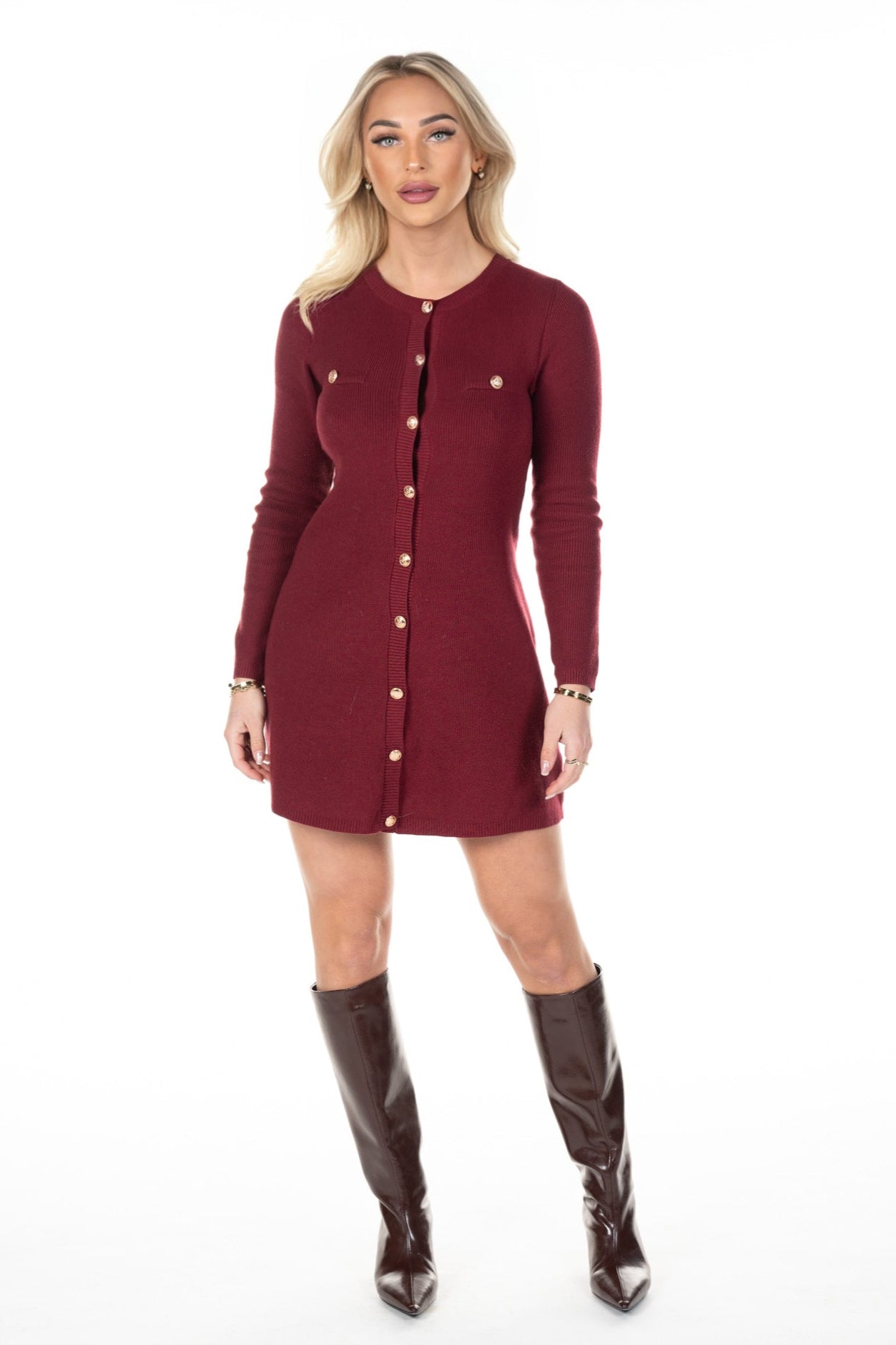 Dress Esmé Bordeaux